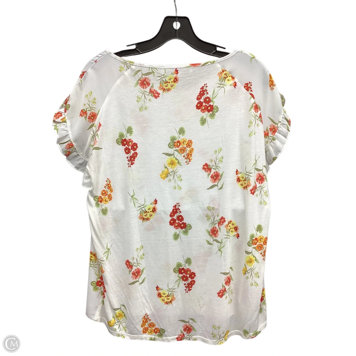 Top Sleeveless By Loft In Floral Print, Size: S