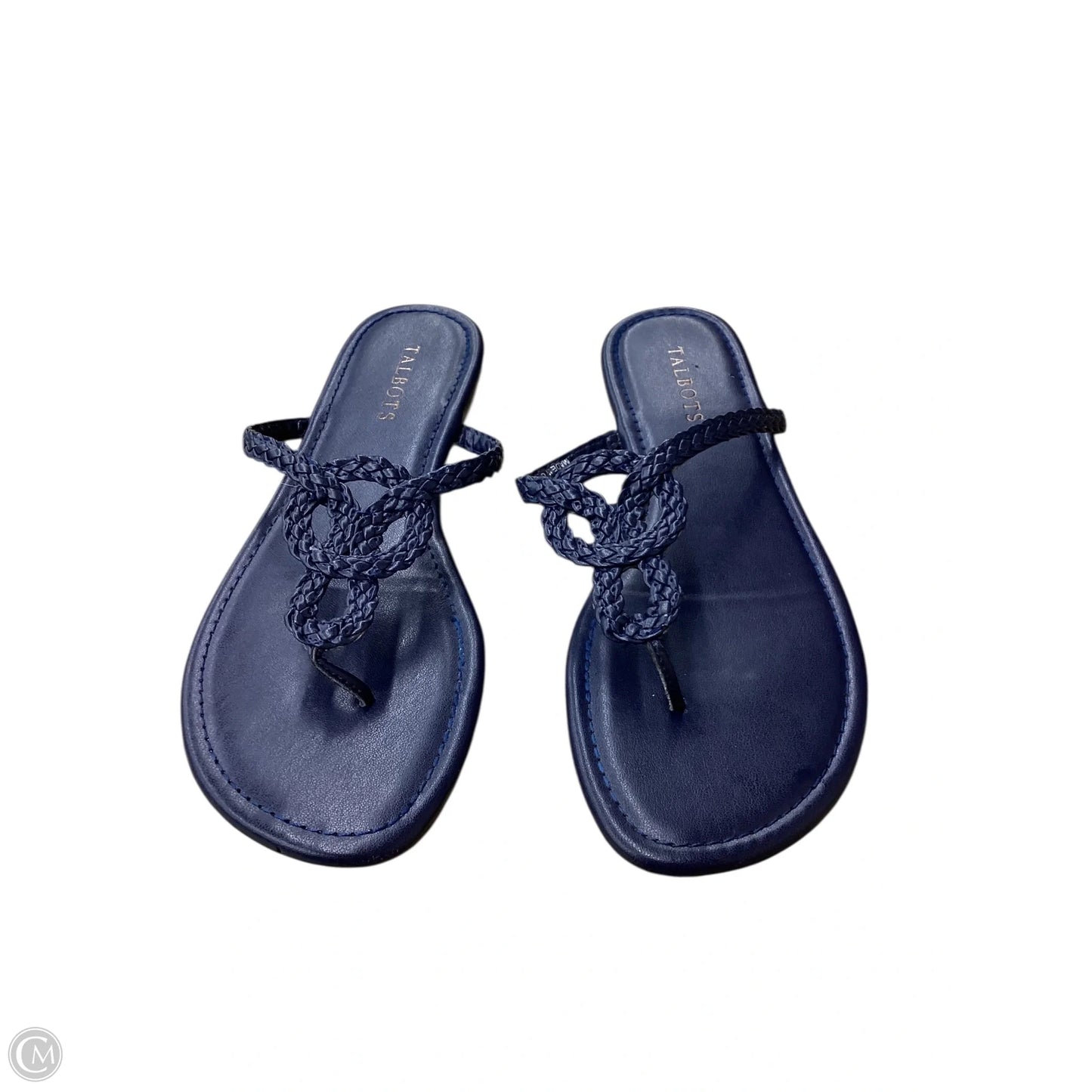 Sandals Flats By Talbots In Navy, Size: 8