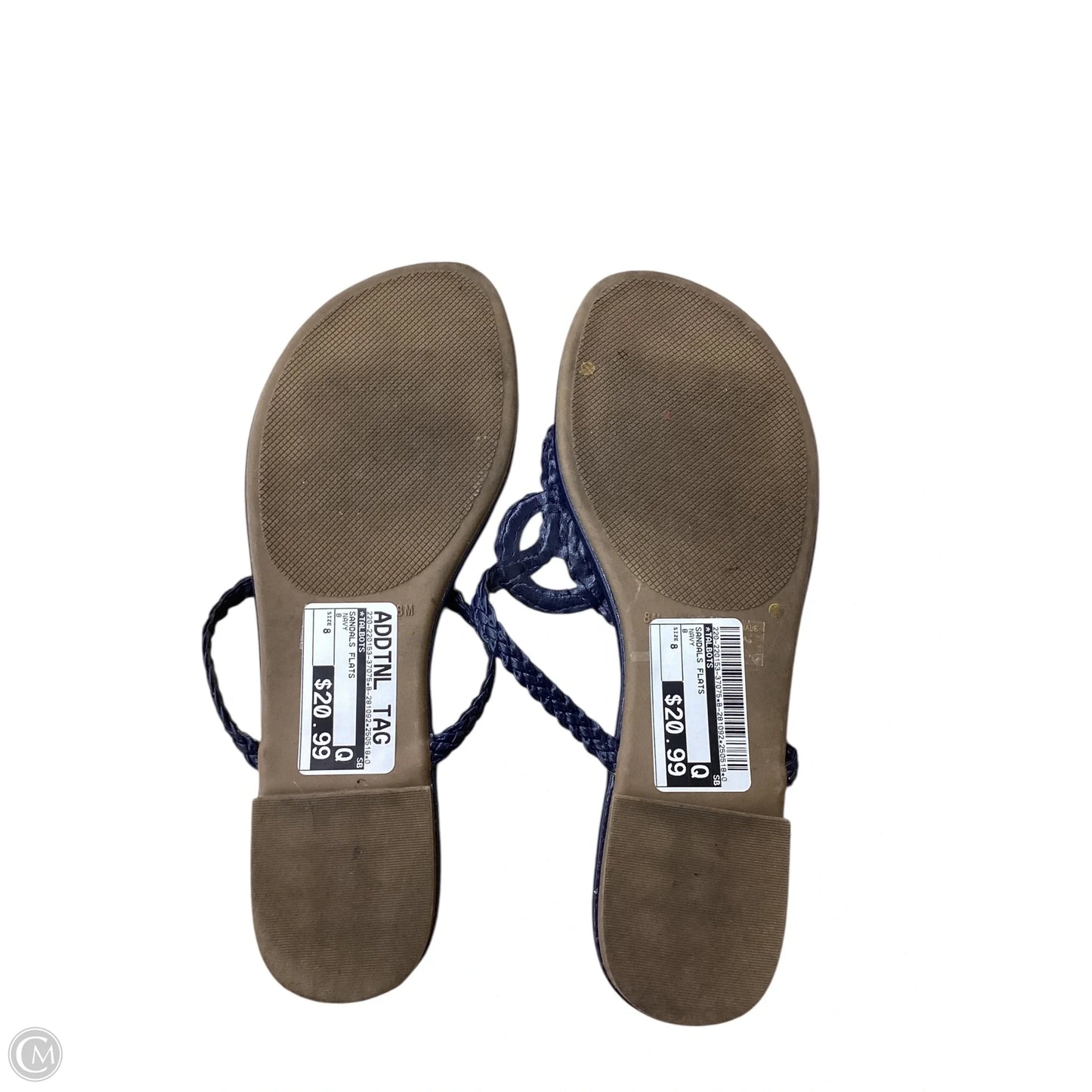 Sandals Flats By Talbots In Navy, Size: 8