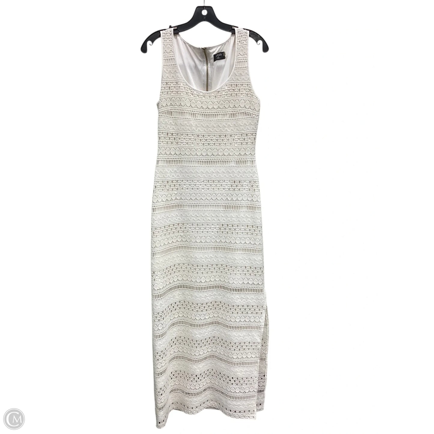 Dress Casual Maxi By Guess In Cream, Size: M