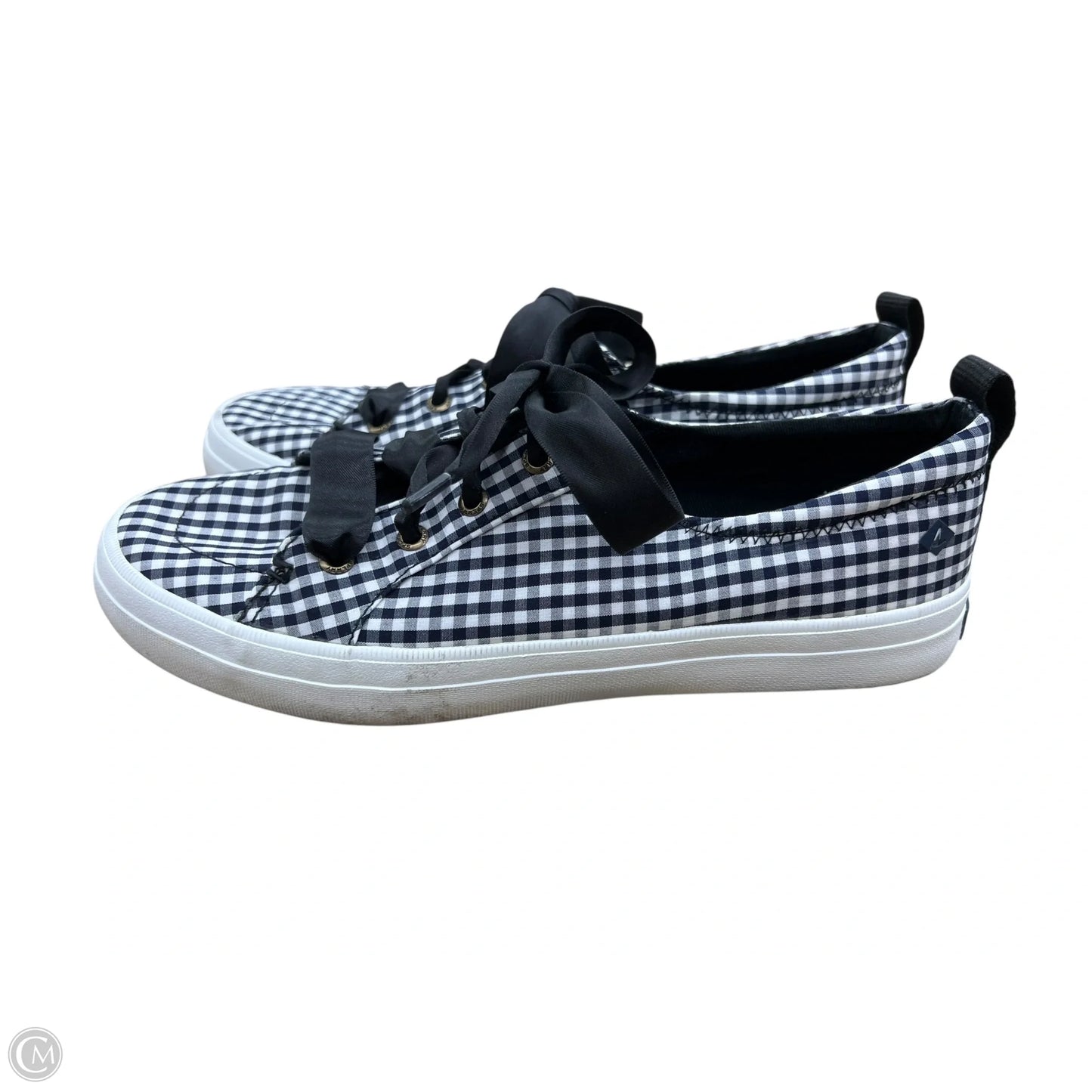 Shoes Sneakers By Sperry In Black & White, Size: 8