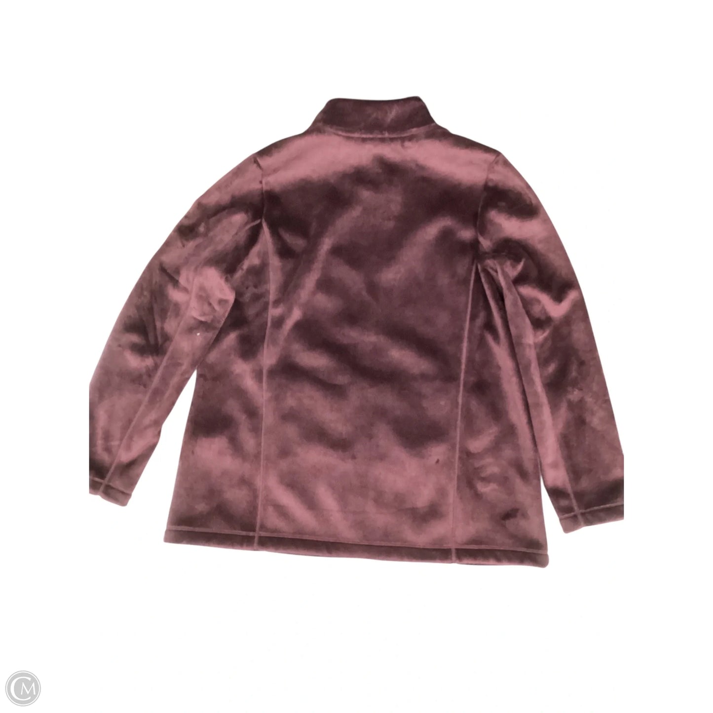 Jacket Fleece By J. Jill In Maroon, Size: M