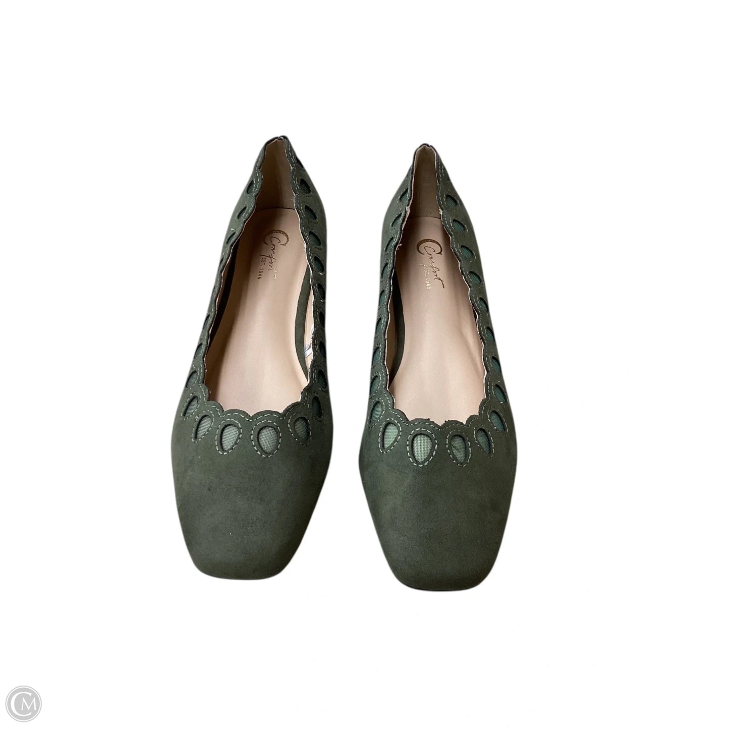 Shoes Flats By Cato In Green, Size: 8