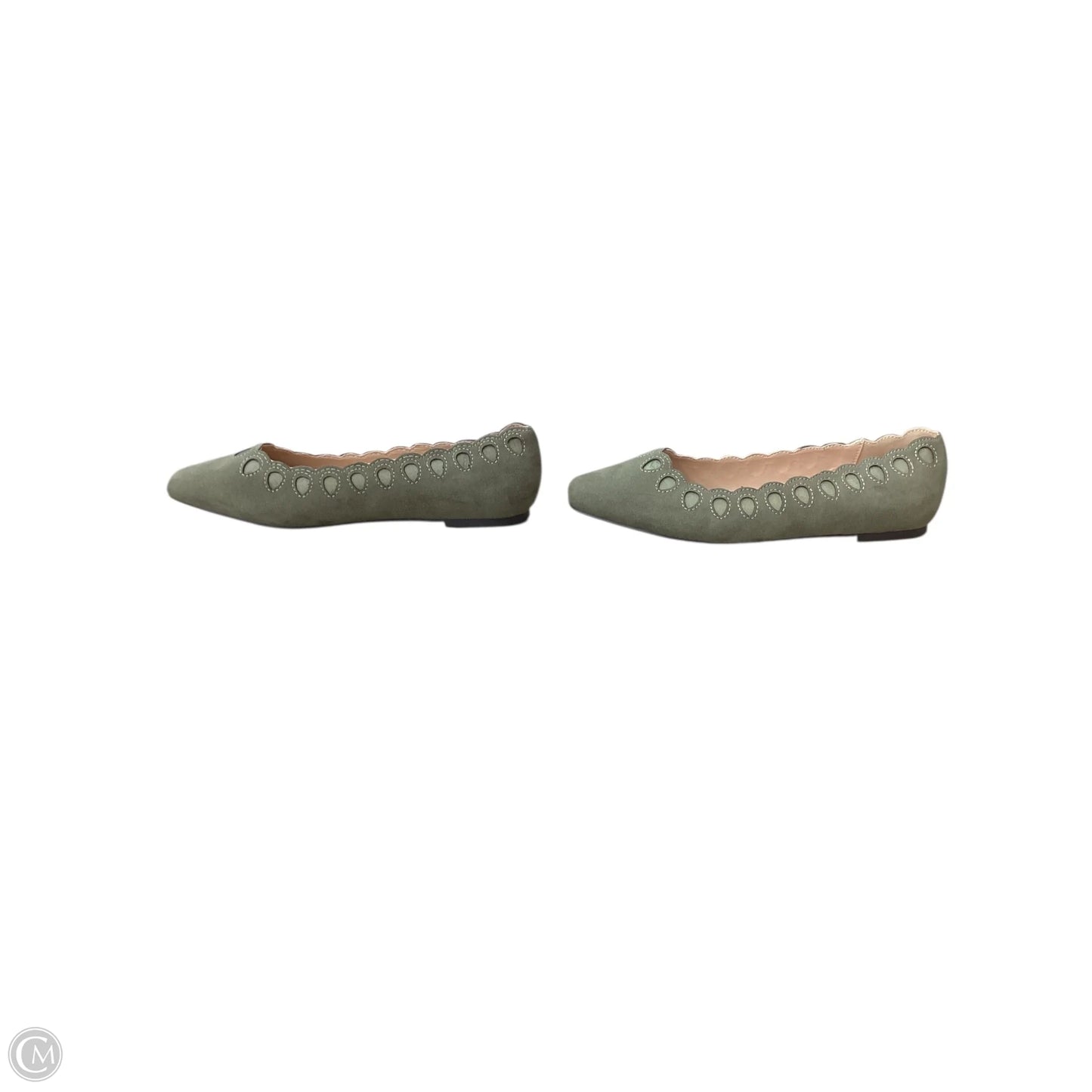 Shoes Flats By Cato In Green, Size: 8