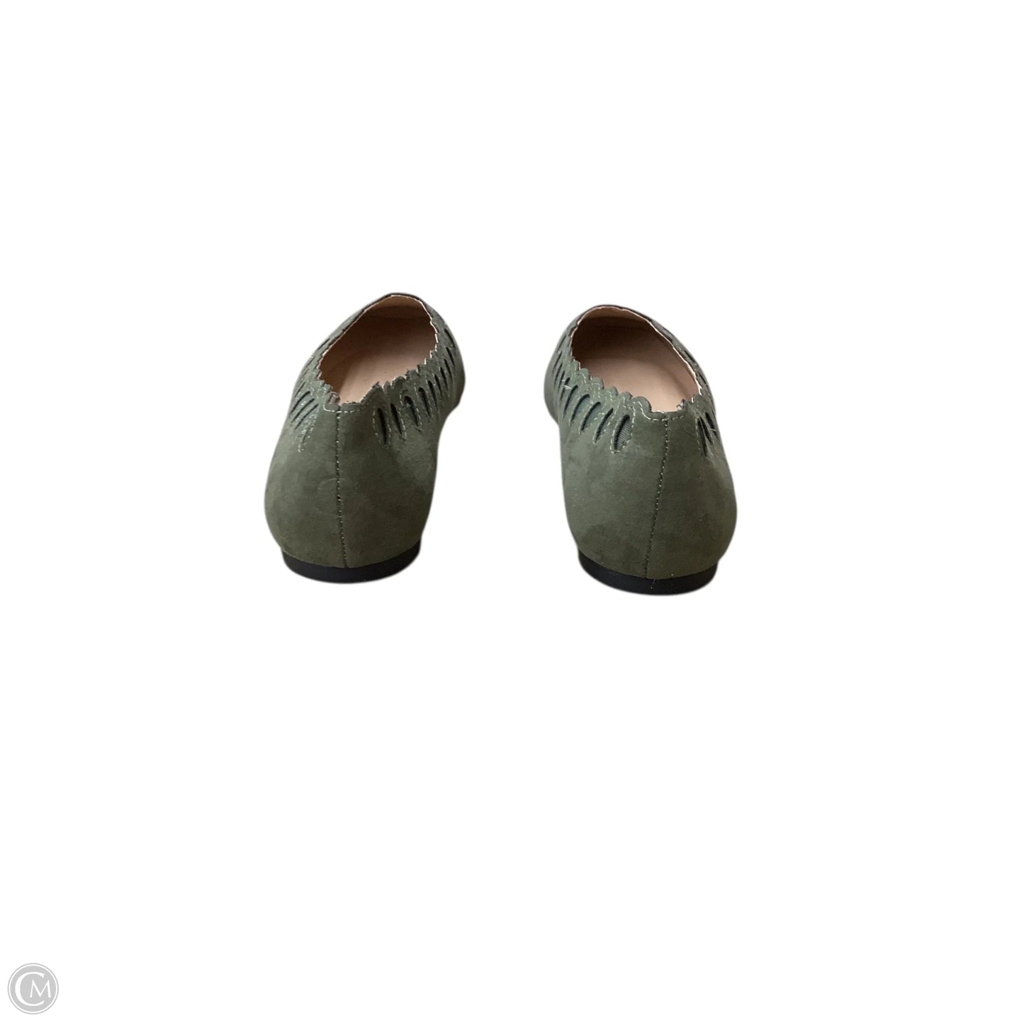 Shoes Flats By Cato In Green, Size: 8