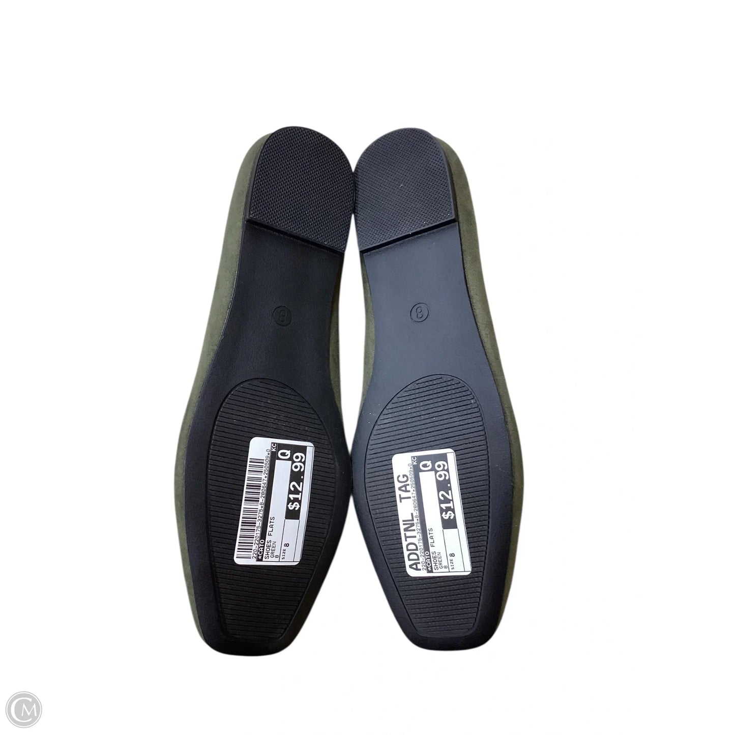Shoes Flats By Cato In Green, Size: 8