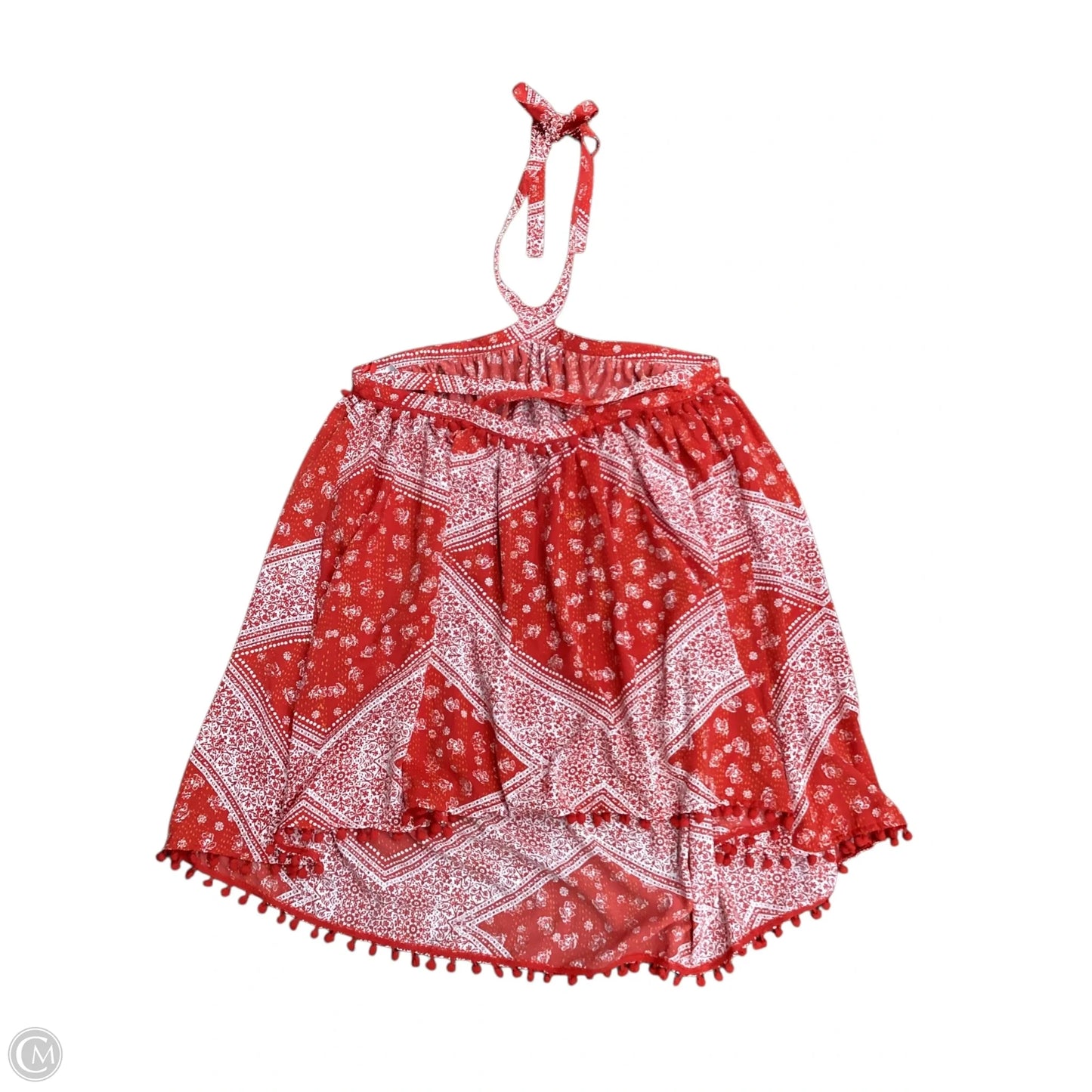Tunic Sleeveless By Tularosa In Red & White, Size: M