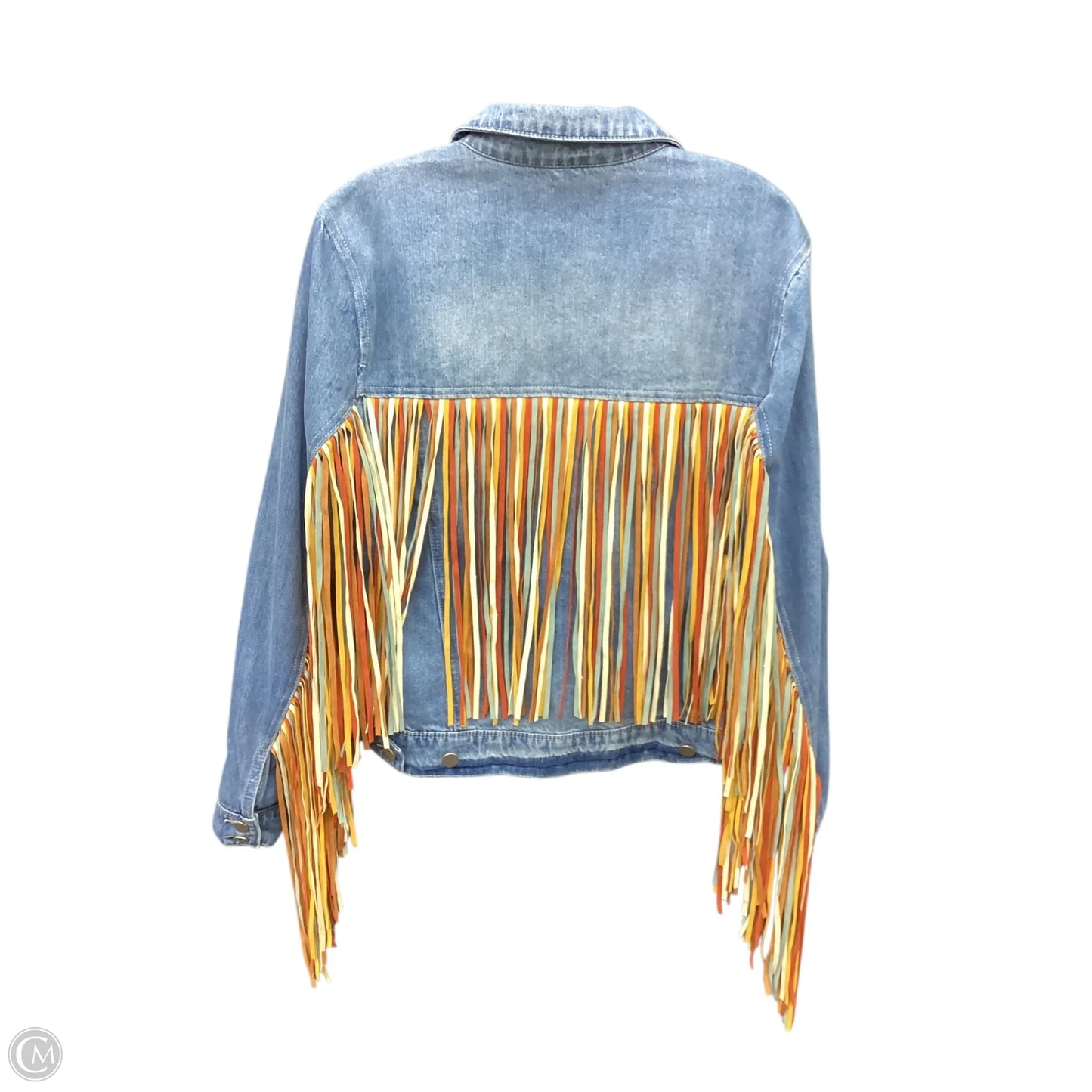 Jacket Denim By Clothes Mentor In Blue Denim, Size: M