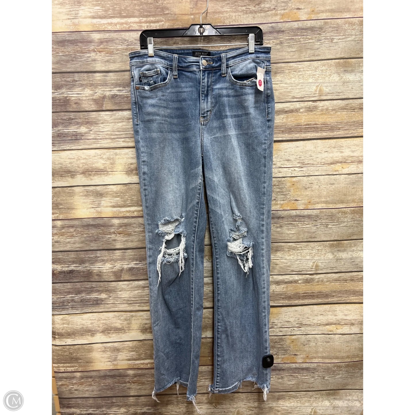 Jeans Straight By Judy Blue In Blue Denim, Size: 10