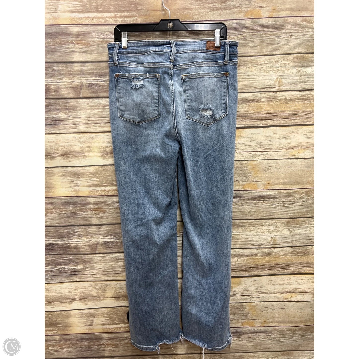 Jeans Straight By Judy Blue In Blue Denim, Size: 10