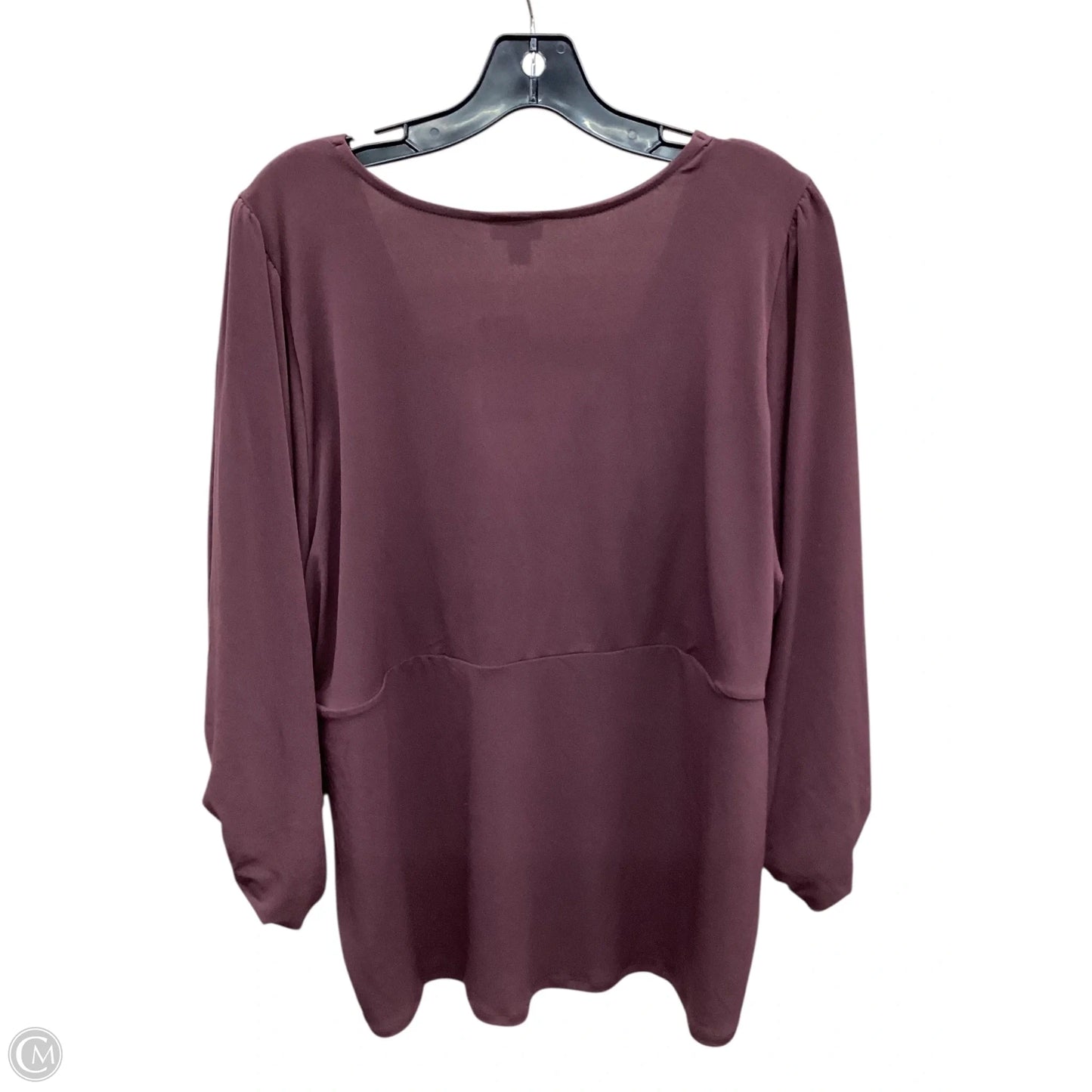 Top 3/4 Sleeve By Torrid In Brown, Size: 3x