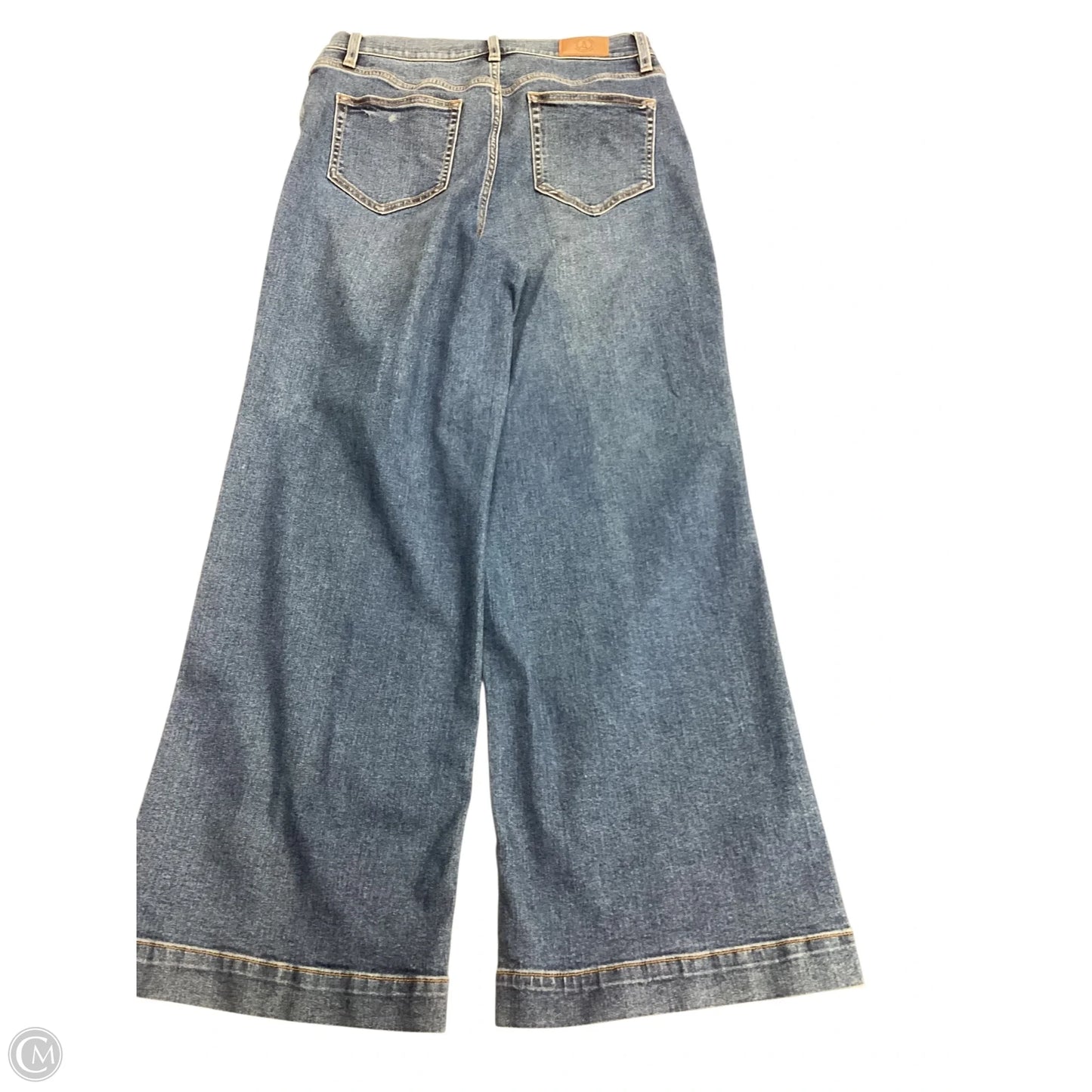 Jeans Straight By Lands End In Blue Denim, Size: 10