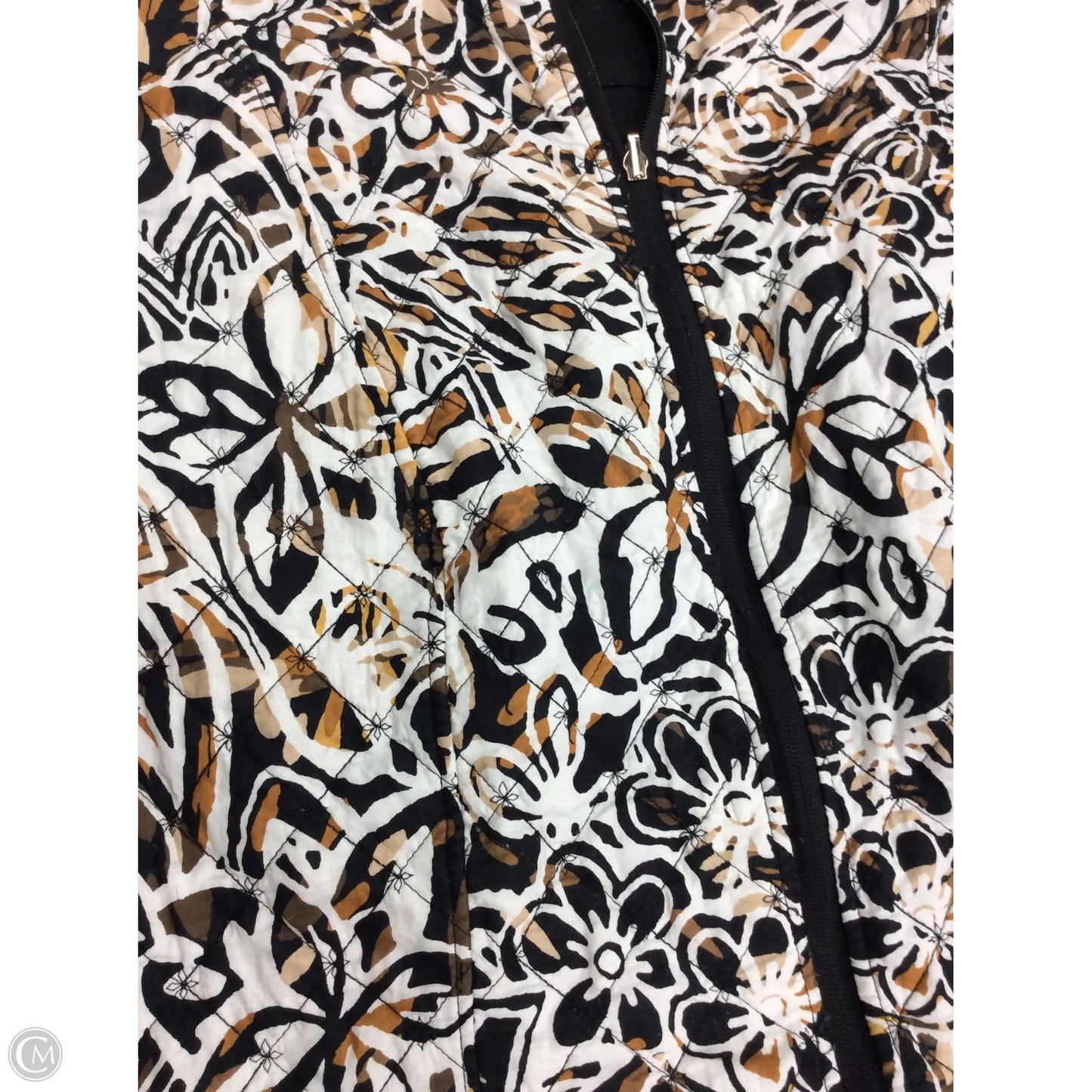 Vest Puffer & Quilted By Clothes Mentor In Black & Brown, Size: 2x