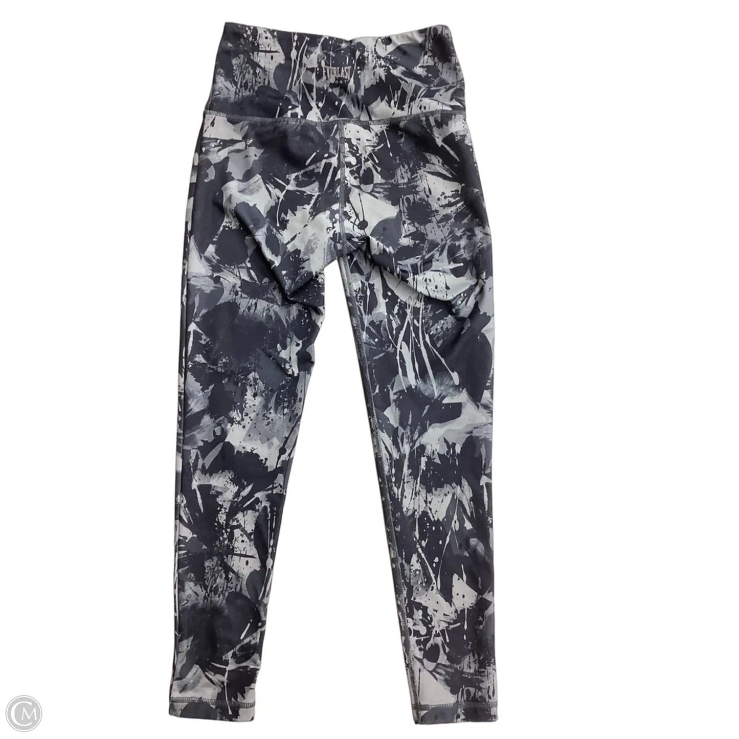 Athletic Leggings By Everlast In Grey, Size: S