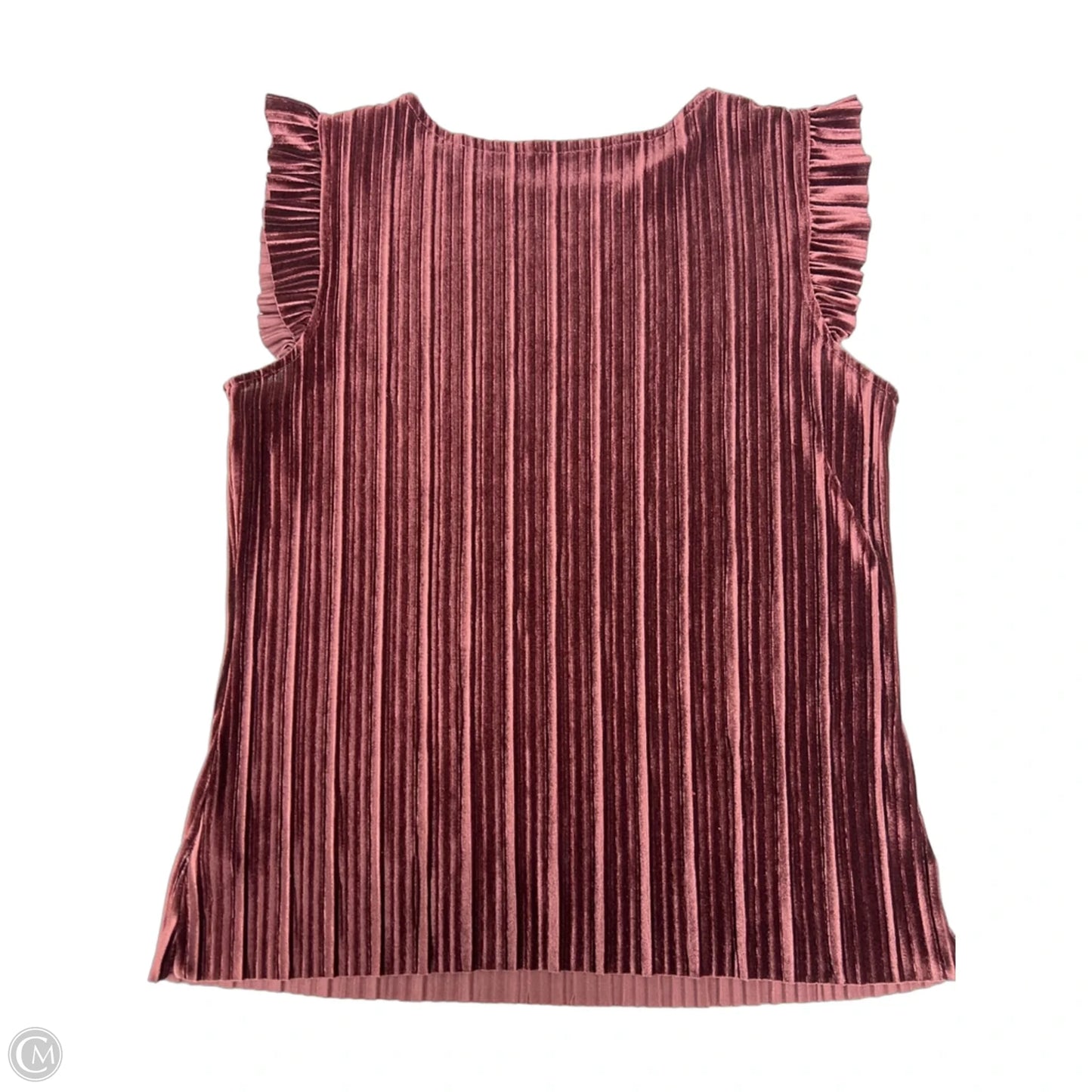 Top Sleeveless By Clothes Mentor In Maroon, Size: M