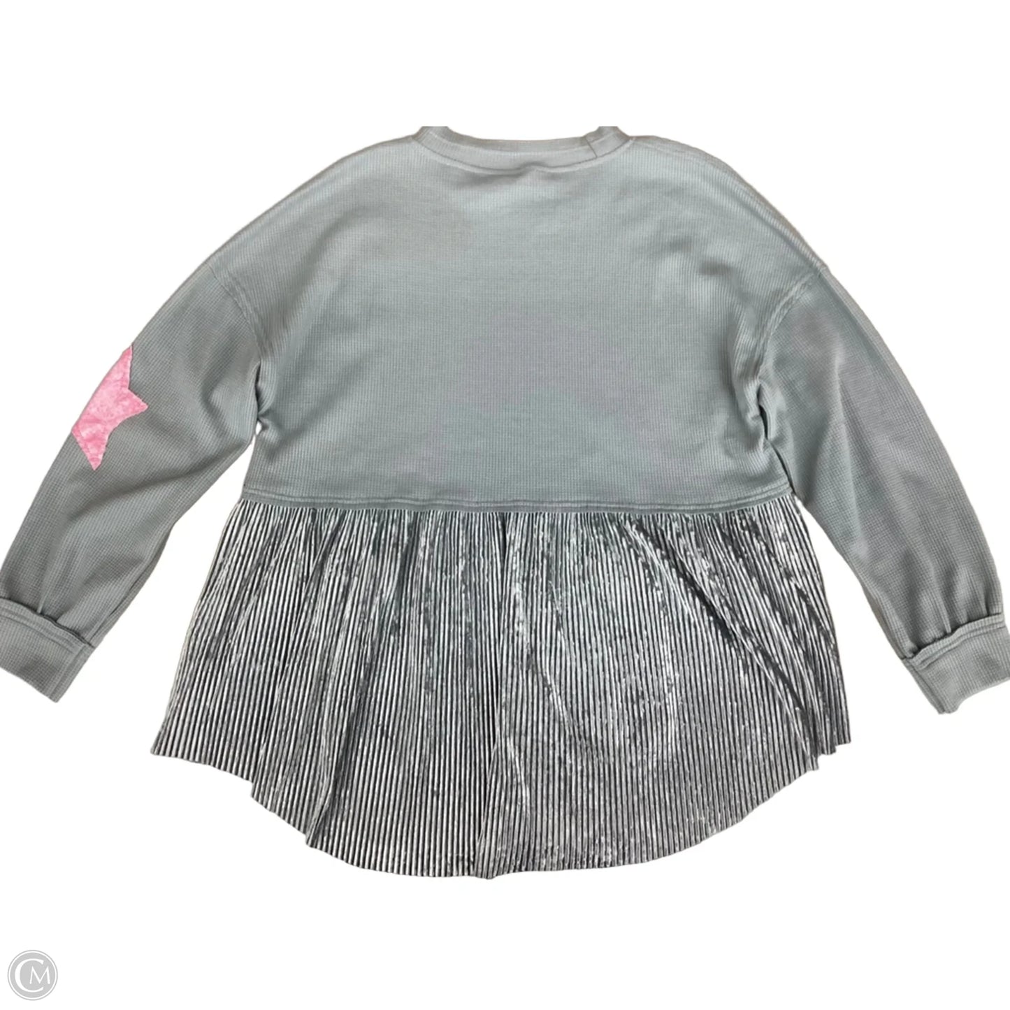 Top Long Sleeve By Clothes Mentor In Blue, Size: Xl