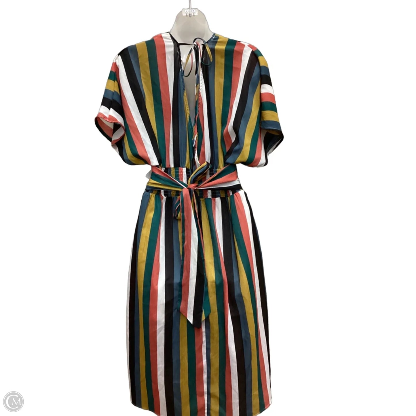 Dress Casual Midi By Oddi In Striped Pattern, Size: M