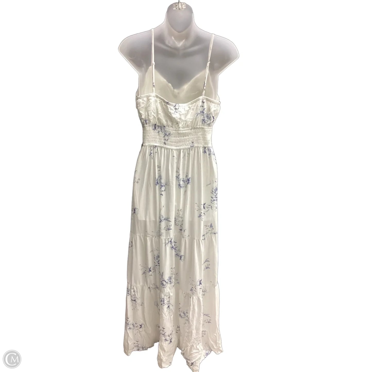 Dress Casual Maxi By Streetwear Society In Blue & White, Size: M