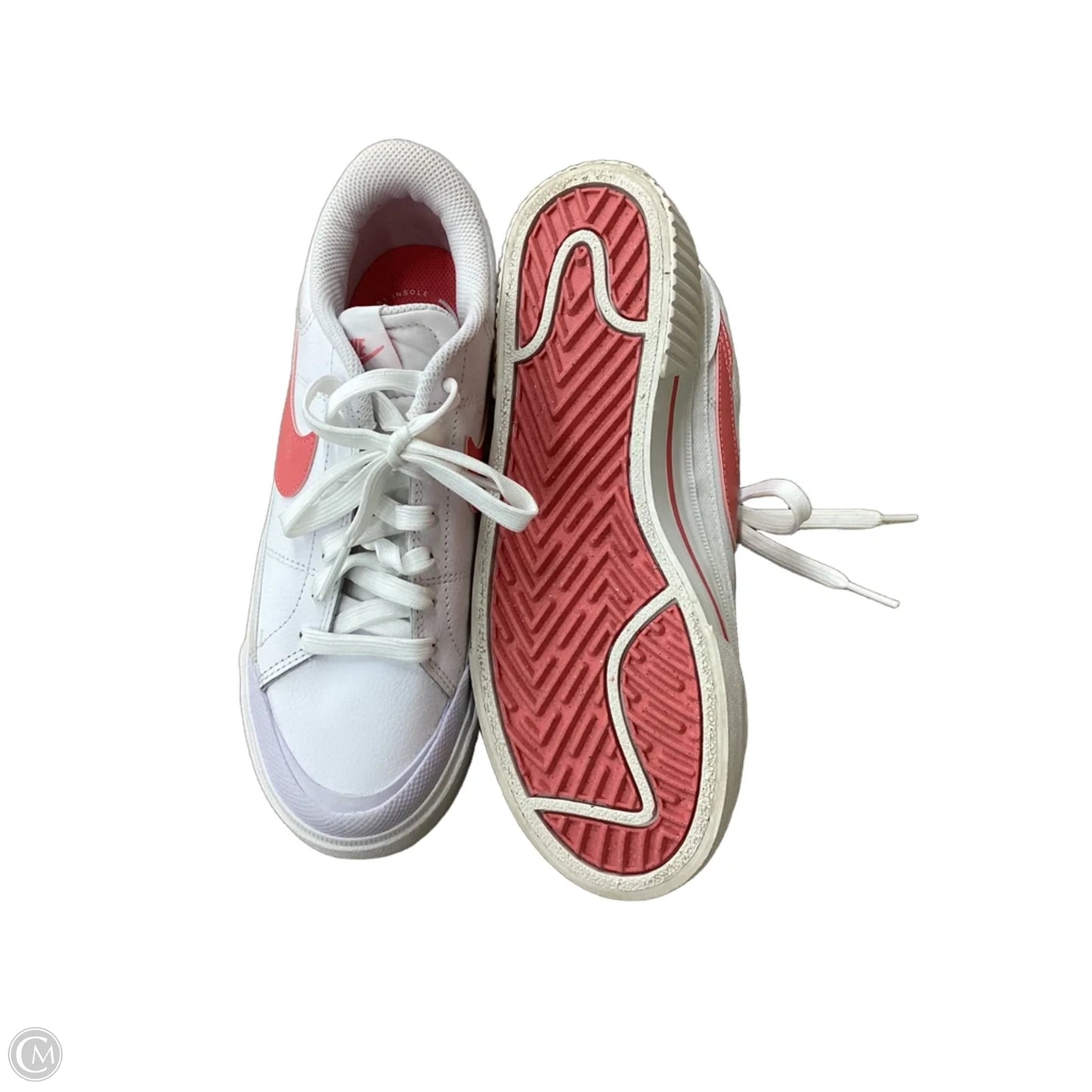 Shoes Sneakers By Nike In Pink & White, Size: 6.5