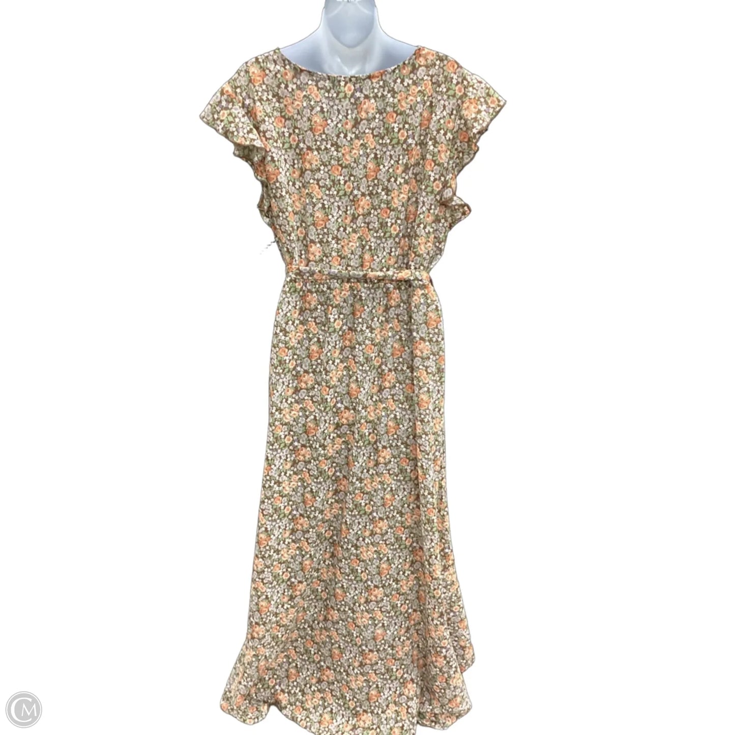 Dress Party Long By Clothes Mentor In Floral Print, Size: 2x