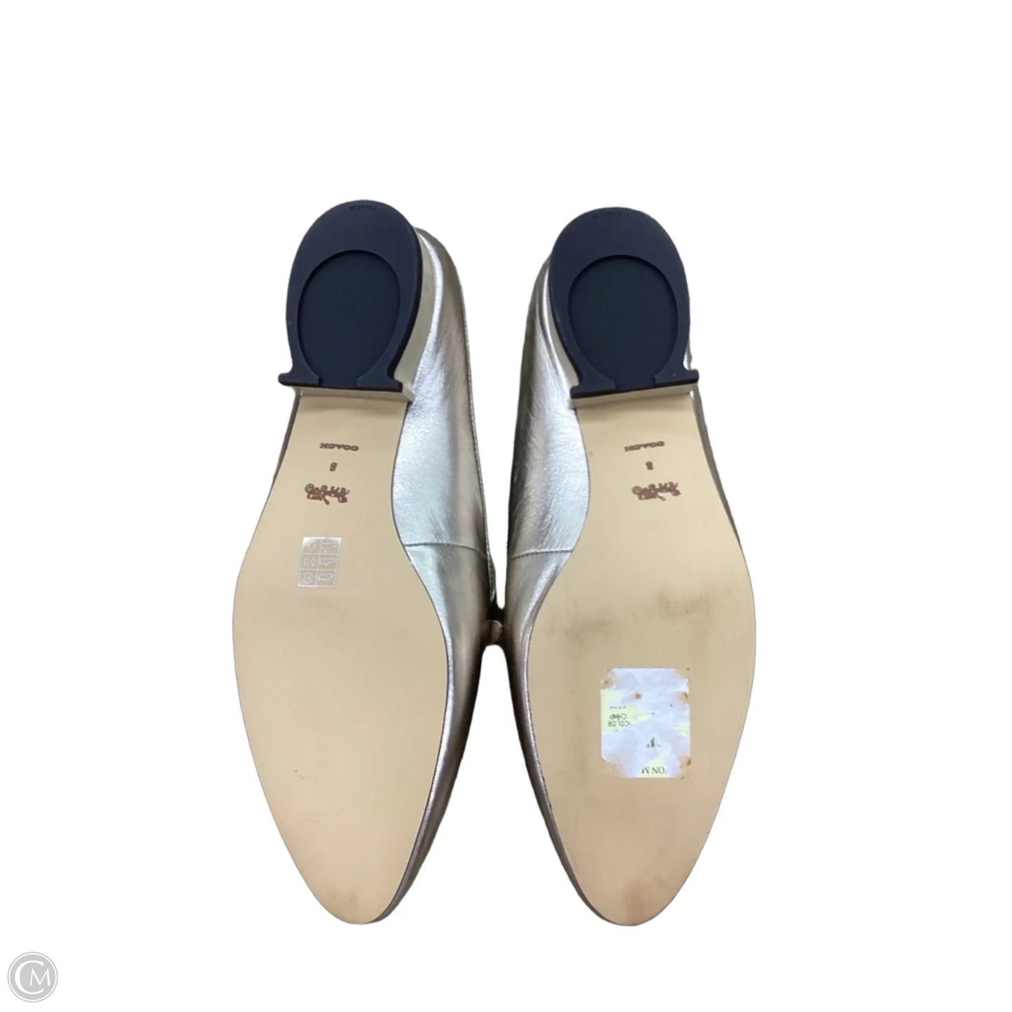 Shoes Designer By Coach In Gold, Size: 8