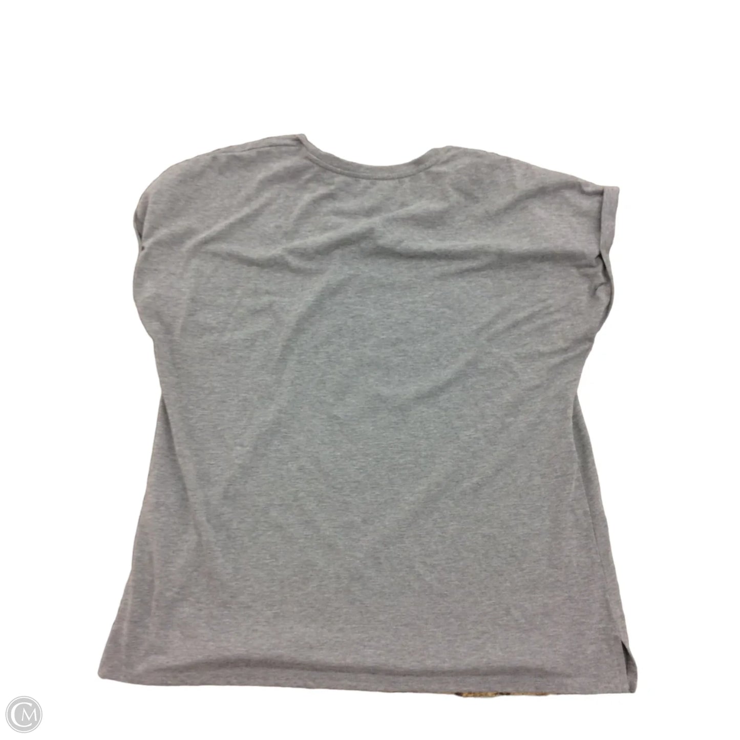 Top Short Sleeve By Disney In Grey, Size: 4x