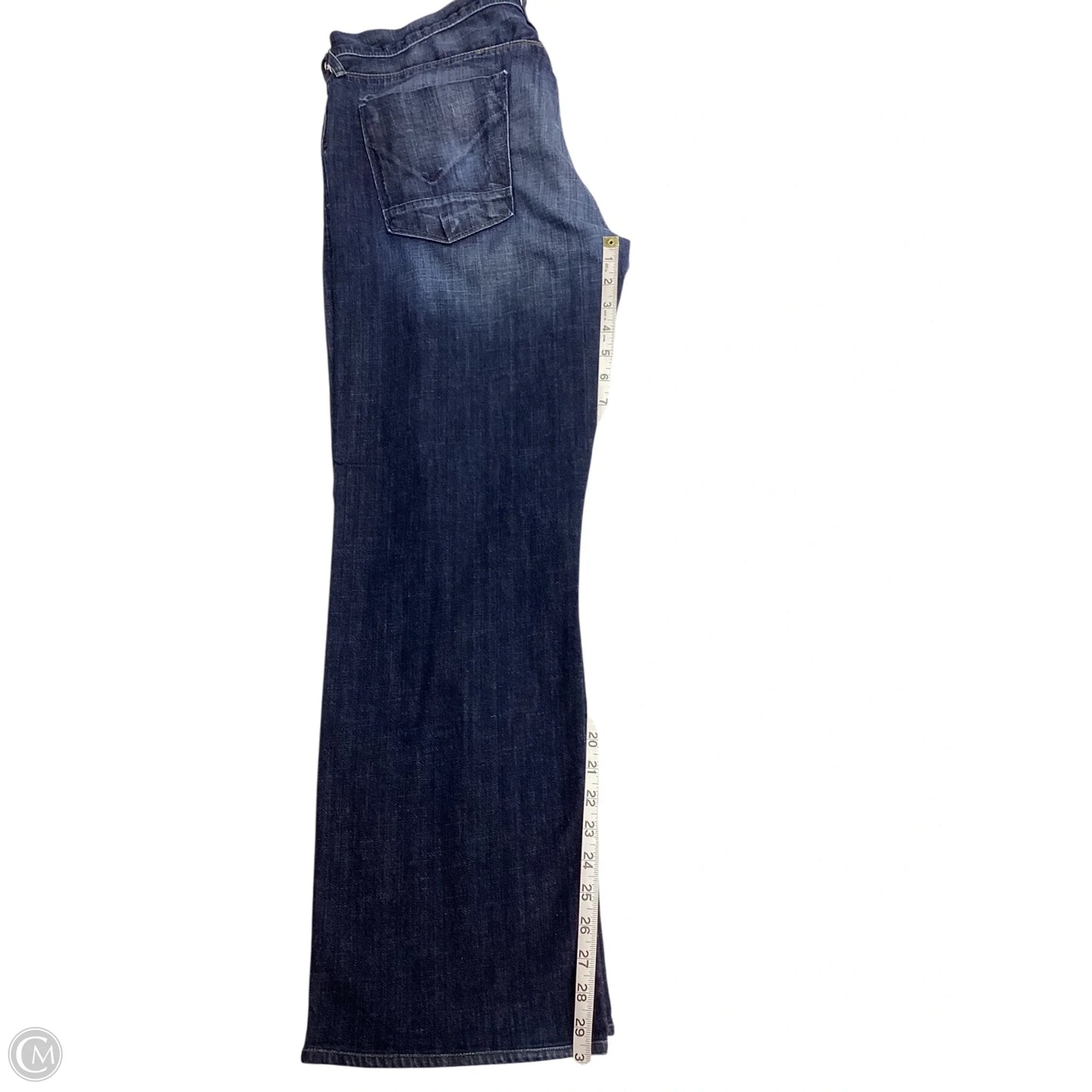 Jeans Flared By Hudson In Blue Denim, Size: 16