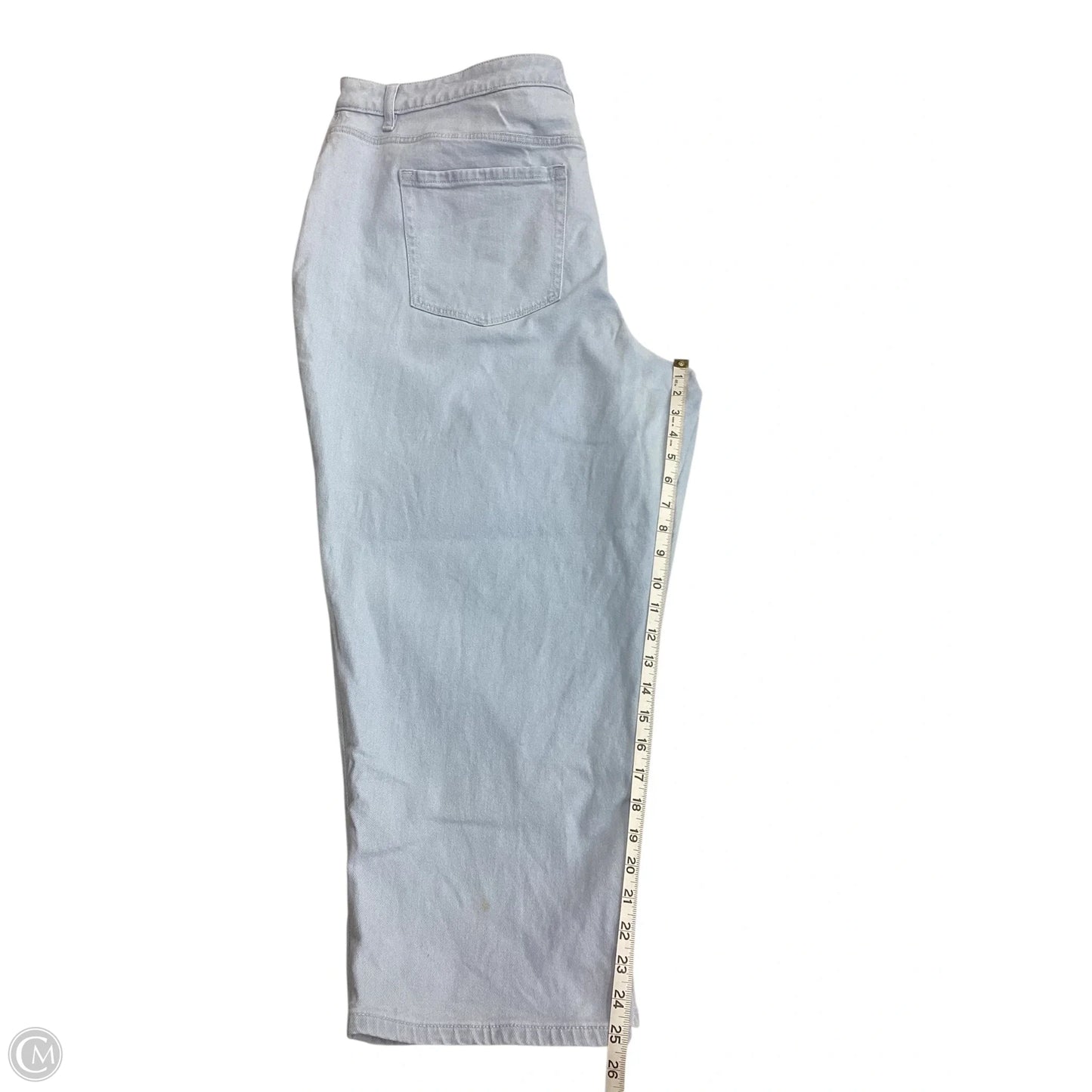 Jeans Cropped By Lane Bryant In Blue Denim, Size: 22