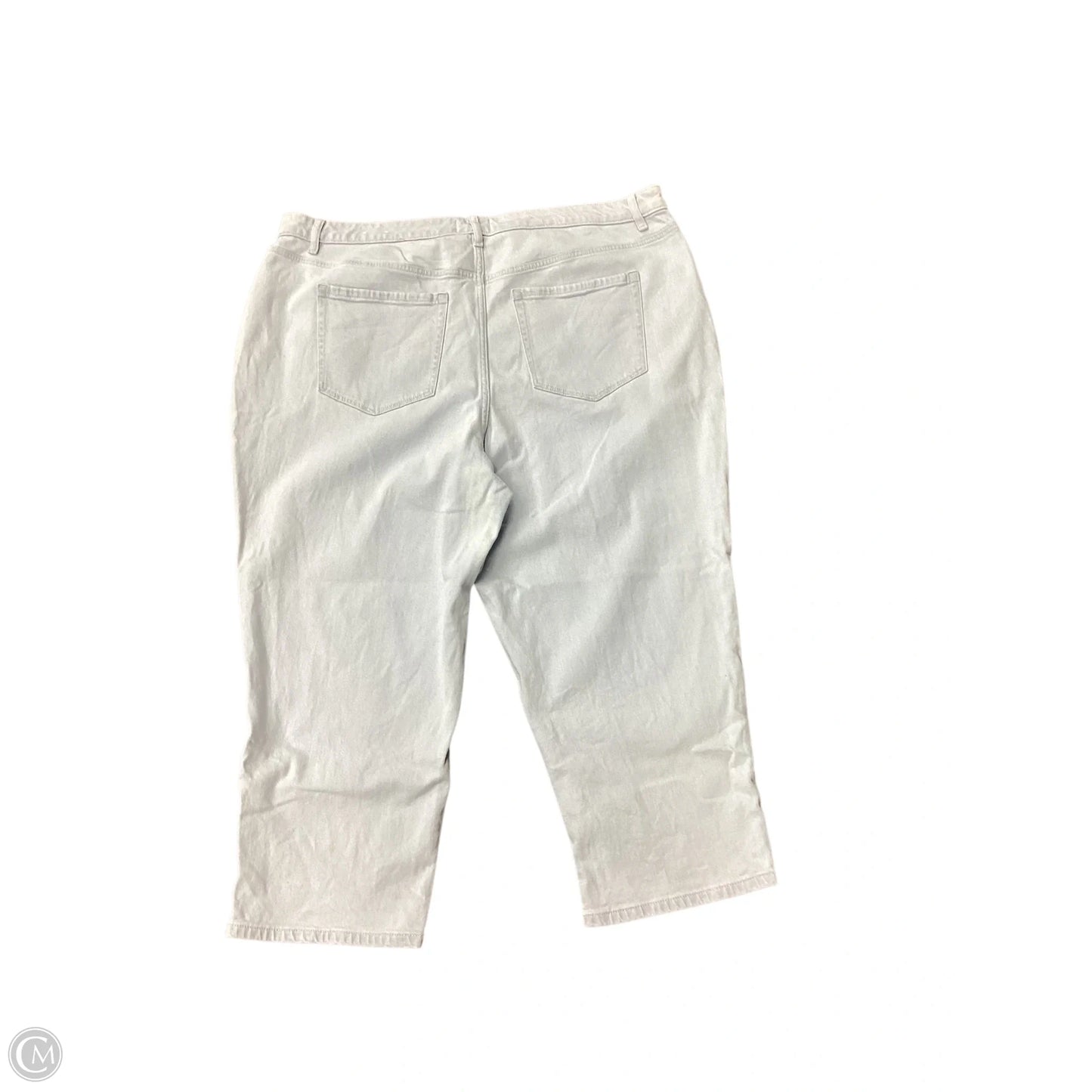 Jeans Cropped By Lane Bryant In Blue Denim, Size: 22