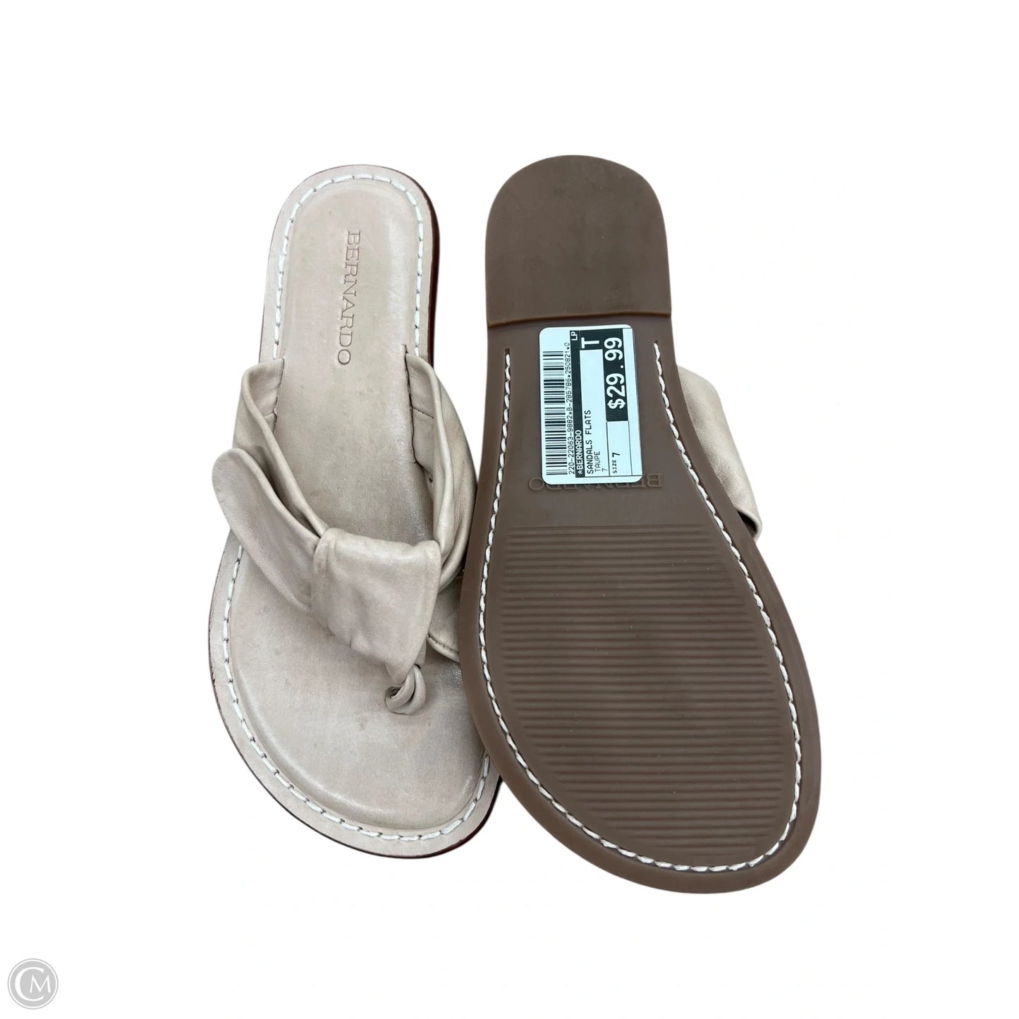 Sandals Flats By Bernardo In Taupe, Size: 7