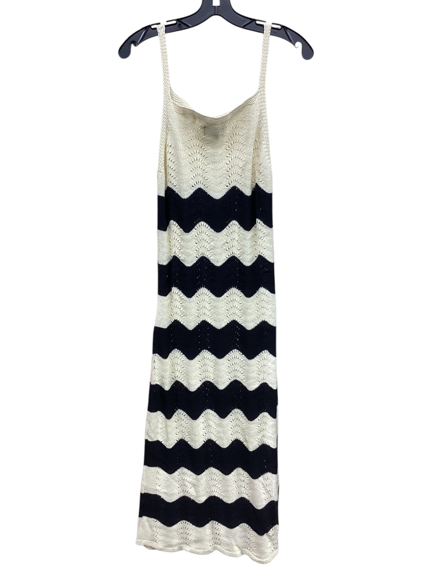Dress Casual Midi By 4S13nna In Striped Pattern, Size:L