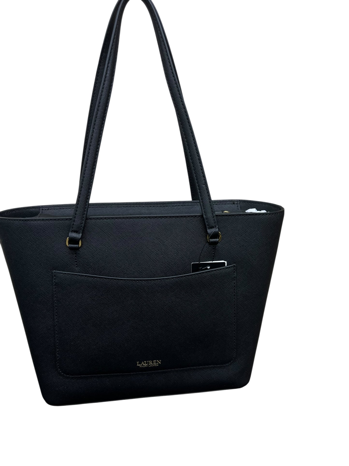 Handbag By Lauren By Ralph Lauren In Black, Size:Medium