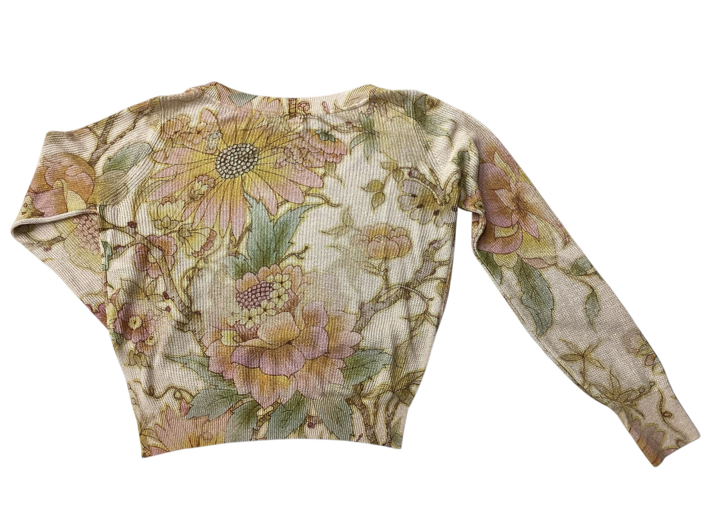 Blouse Ls By Anthropologie In Floral Print, Size:Xs