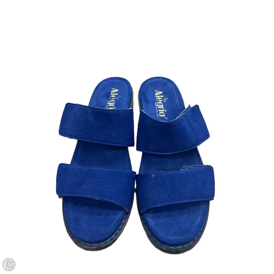 Sandals Heels Block By Alegria In Multi-colored, Size: 8