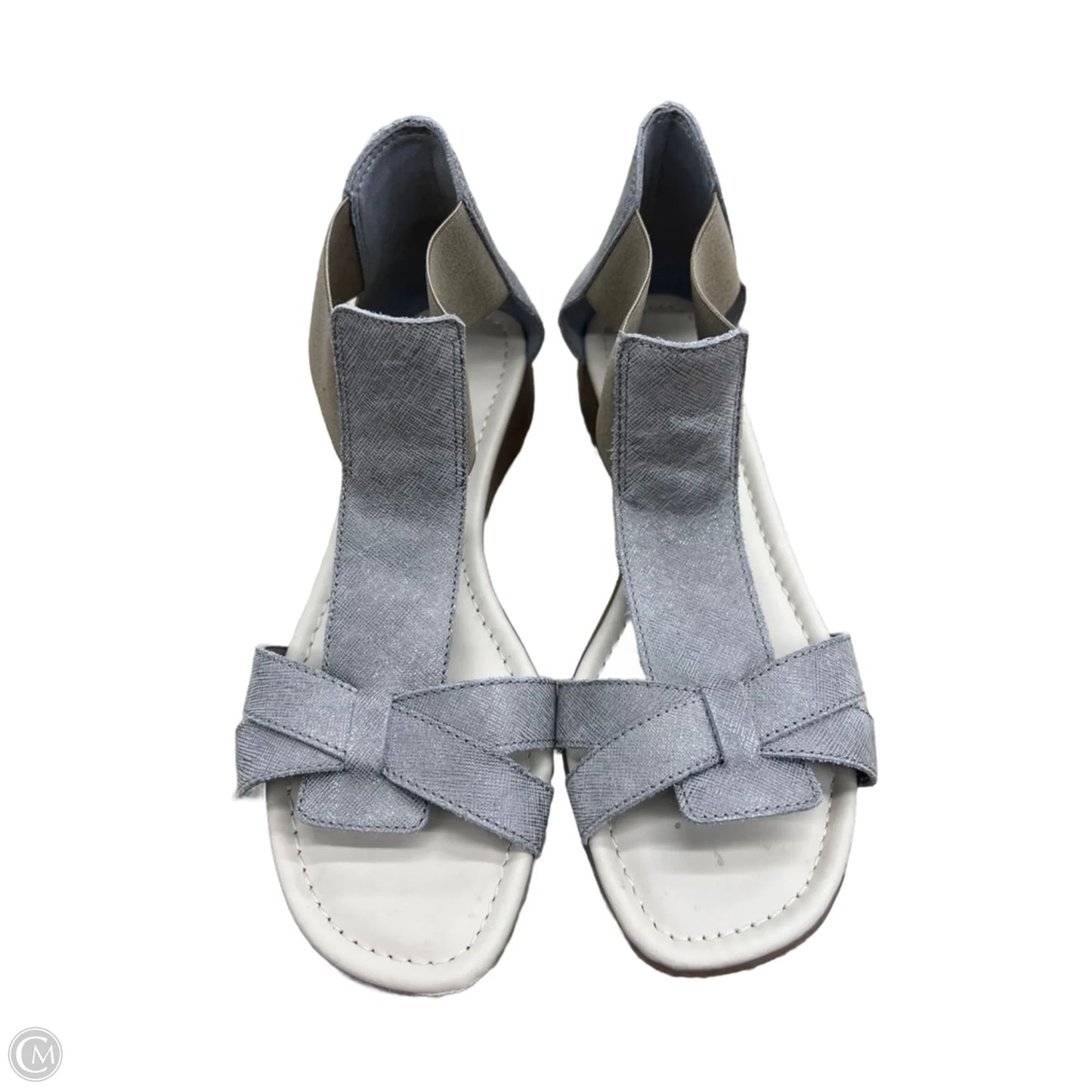 Sandals Flats By Clothes Mentor In Grey, Size: 8