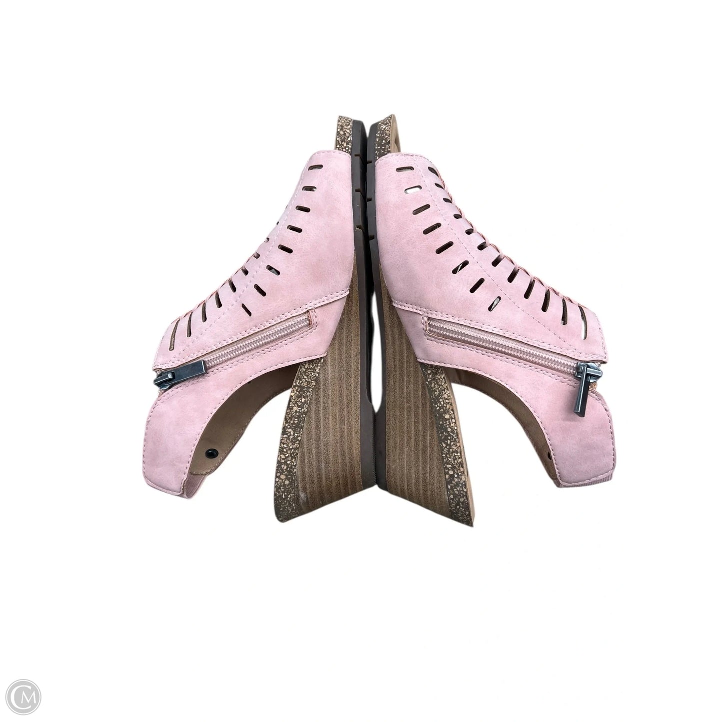 Sandals Flats By Earth In Pink, Size: 8