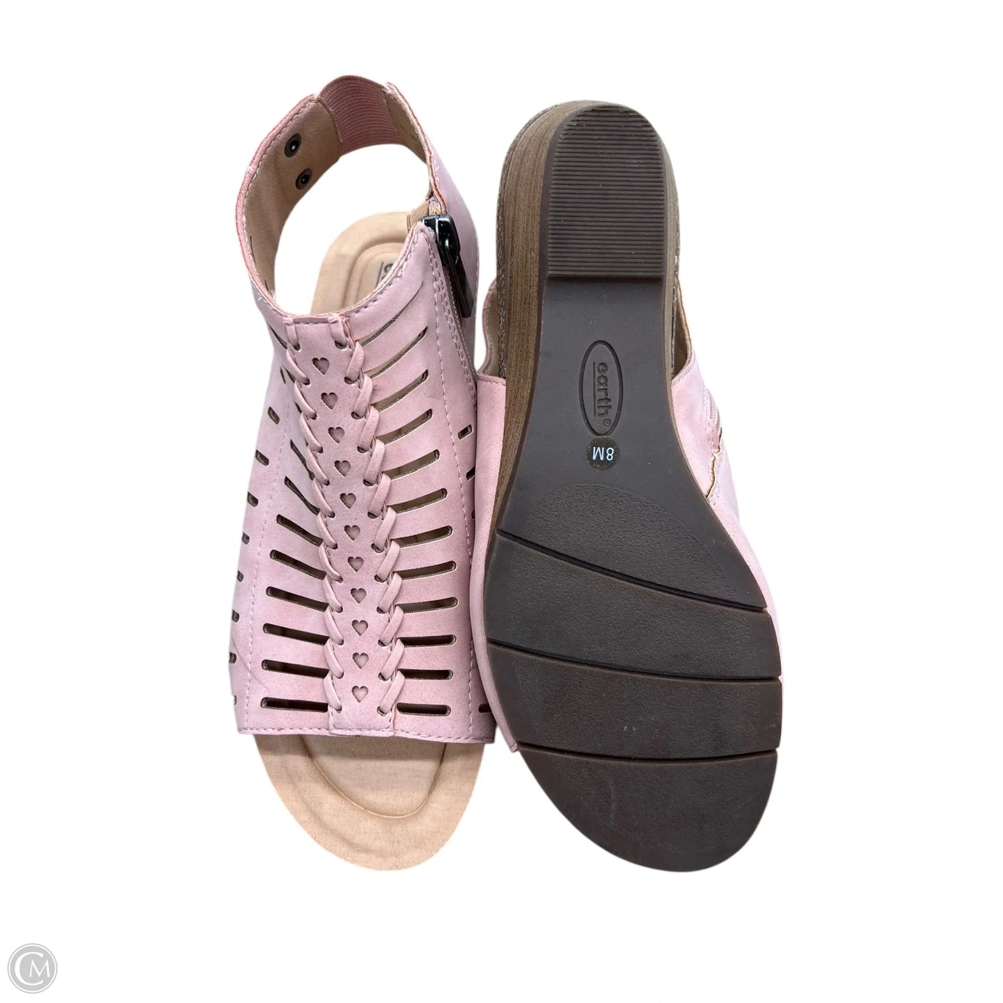 Sandals Flats By Earth In Pink, Size: 8