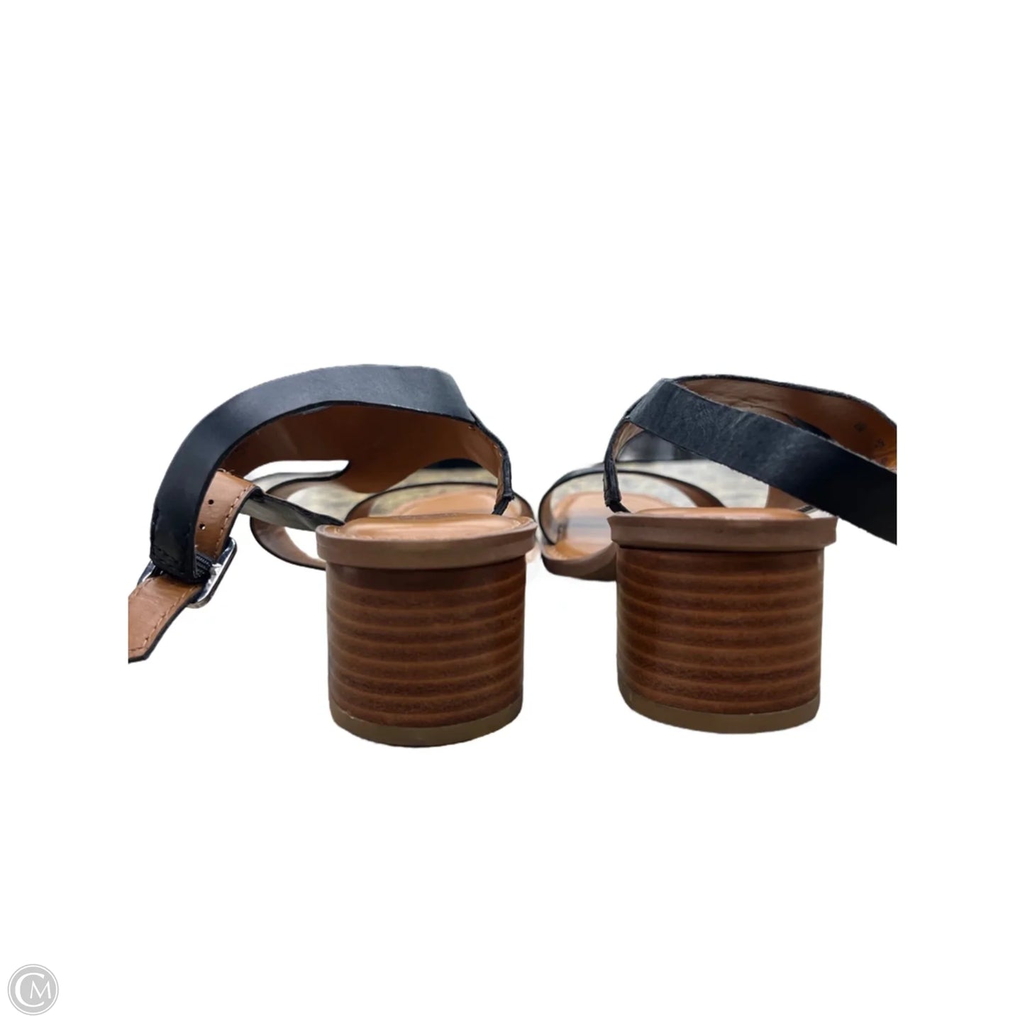 Sandals Heels Block By Franco Sarto In Black, Size: 8