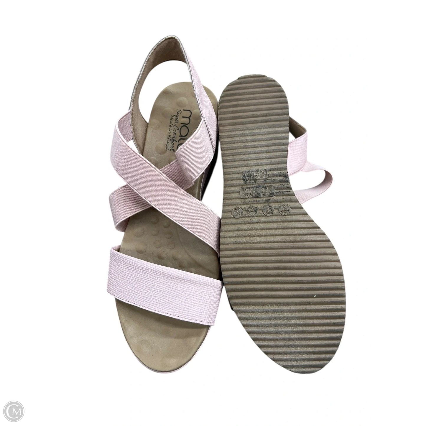 Sandals Flats By Clothes Mentor In Pink, Size: 8