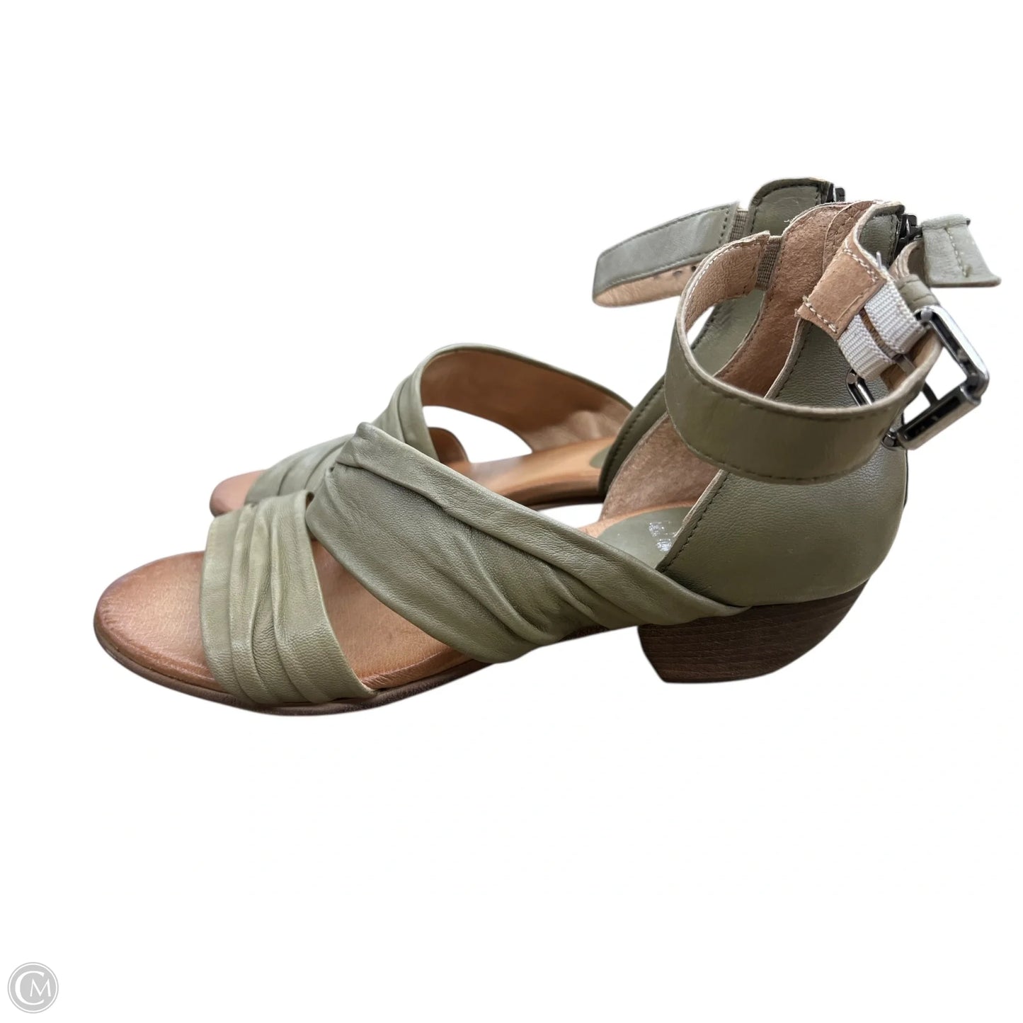 Sandals Flats By Clothes Mentor In Green, Size: 8