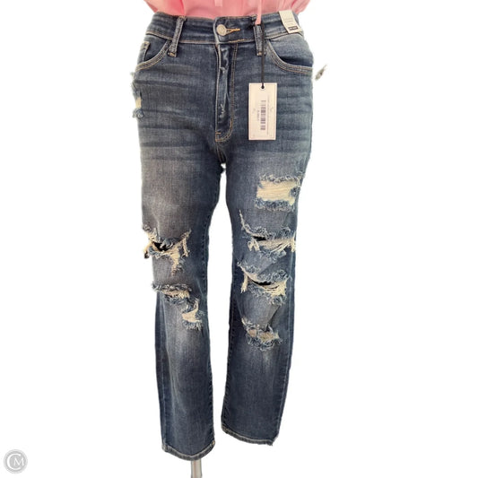 Jeans Boyfriend By Judy Blue In Blue Denim, Size: 0