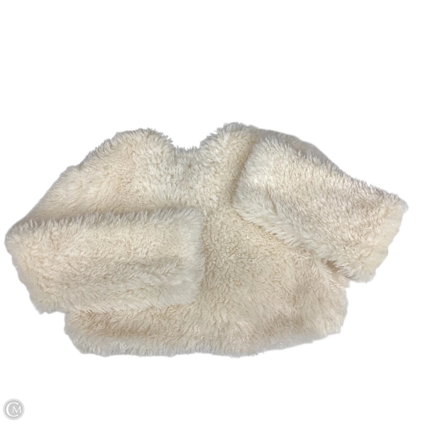 Jacket Faux Fur & Sherpa By Clothes Mentor In Cream, Size: L