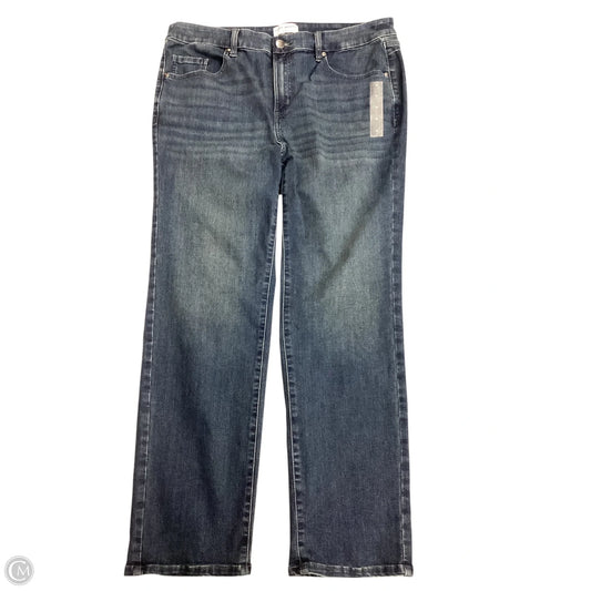 Jeans Straight By Lane Bryant In Blue Denim, Size: 18