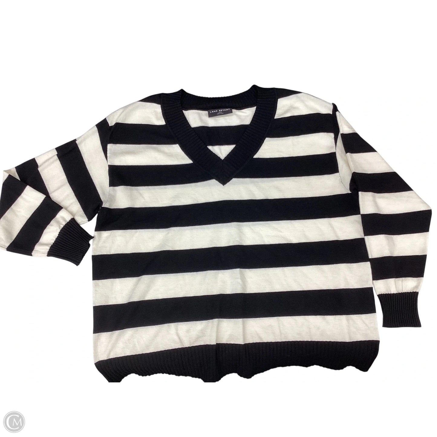 Sweater By Lane Bryant In Striped Pattern, Size: 1x