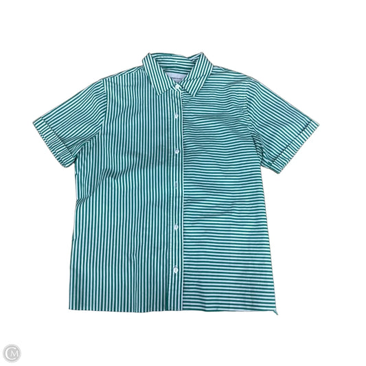 Top Short Sleeve By Current Elliott In Striped Pattern, Size: M