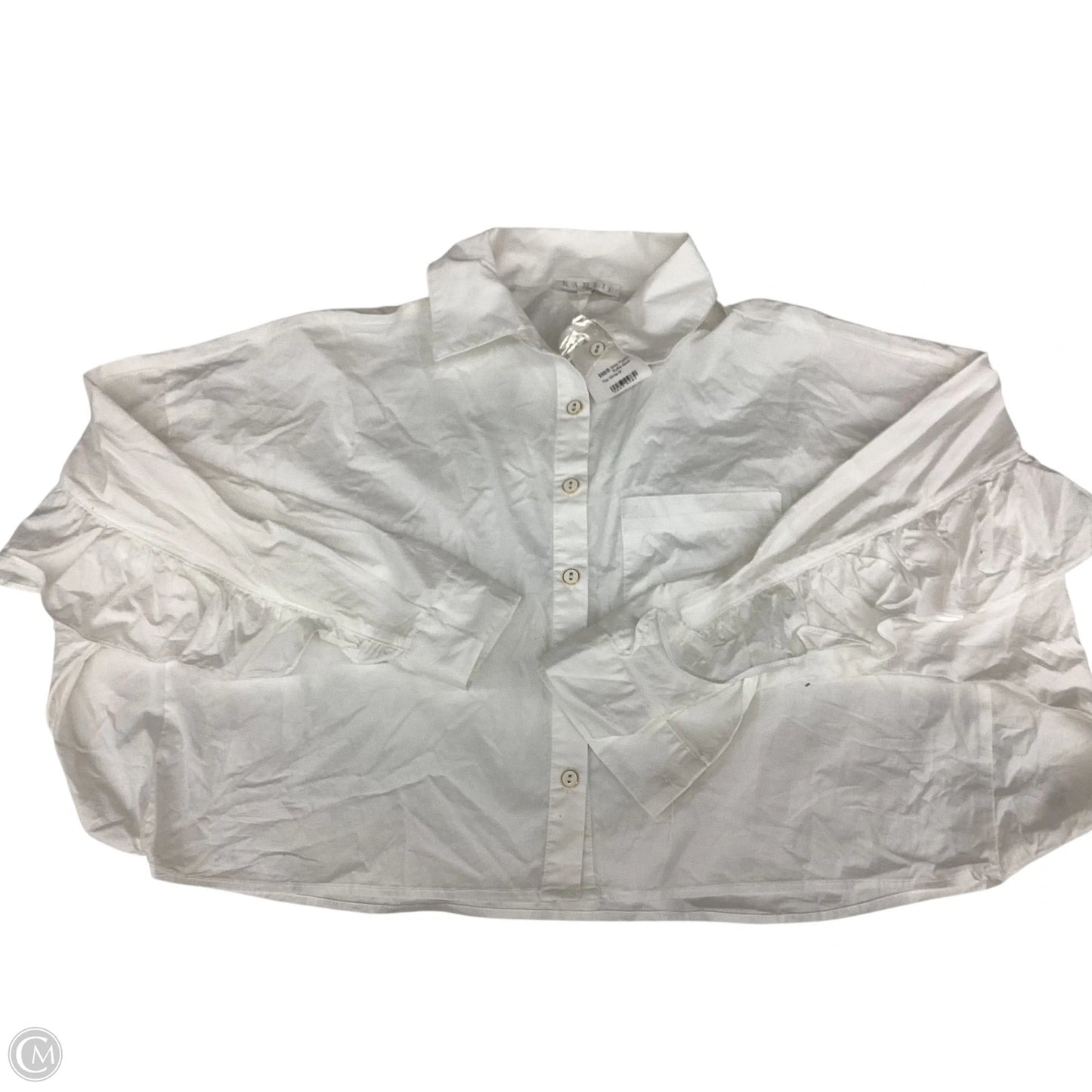 Top Long Sleeve By Karlie In White, Size: M
