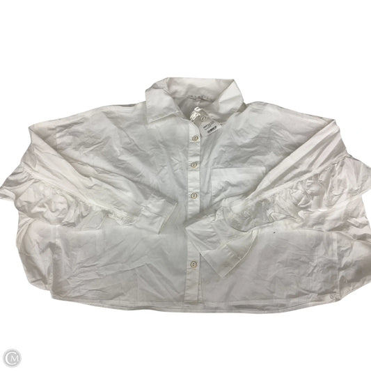 Top Long Sleeve By Karlie In White, Size: M