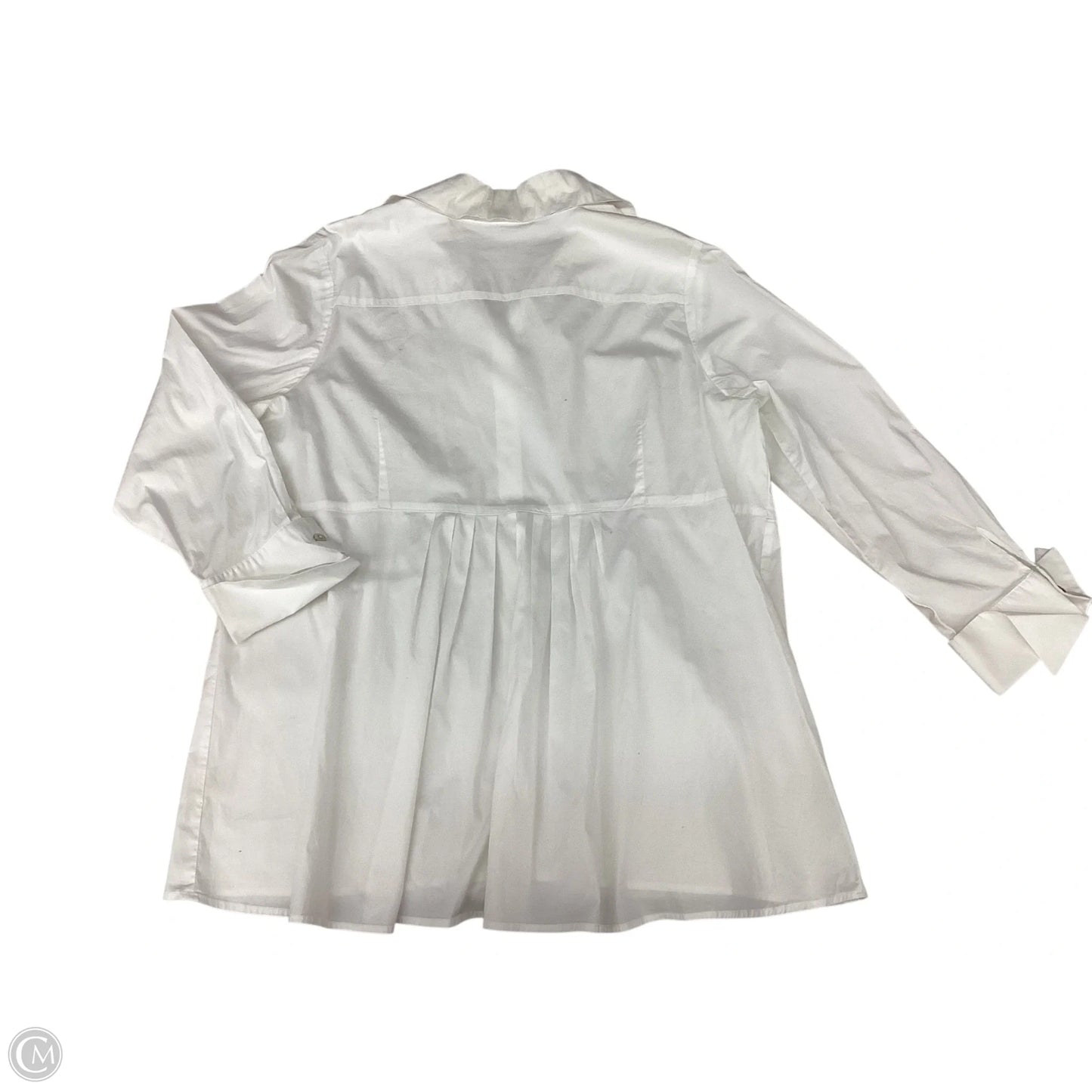 Blouse Long Sleeve By Soft Surroundings In White, Size: 2x