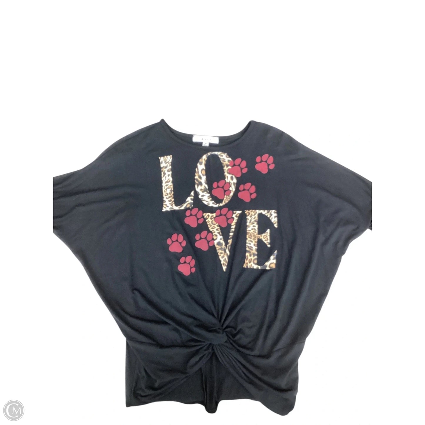 Top Long Sleeve Basic By Gaze In Black, Size: Xs