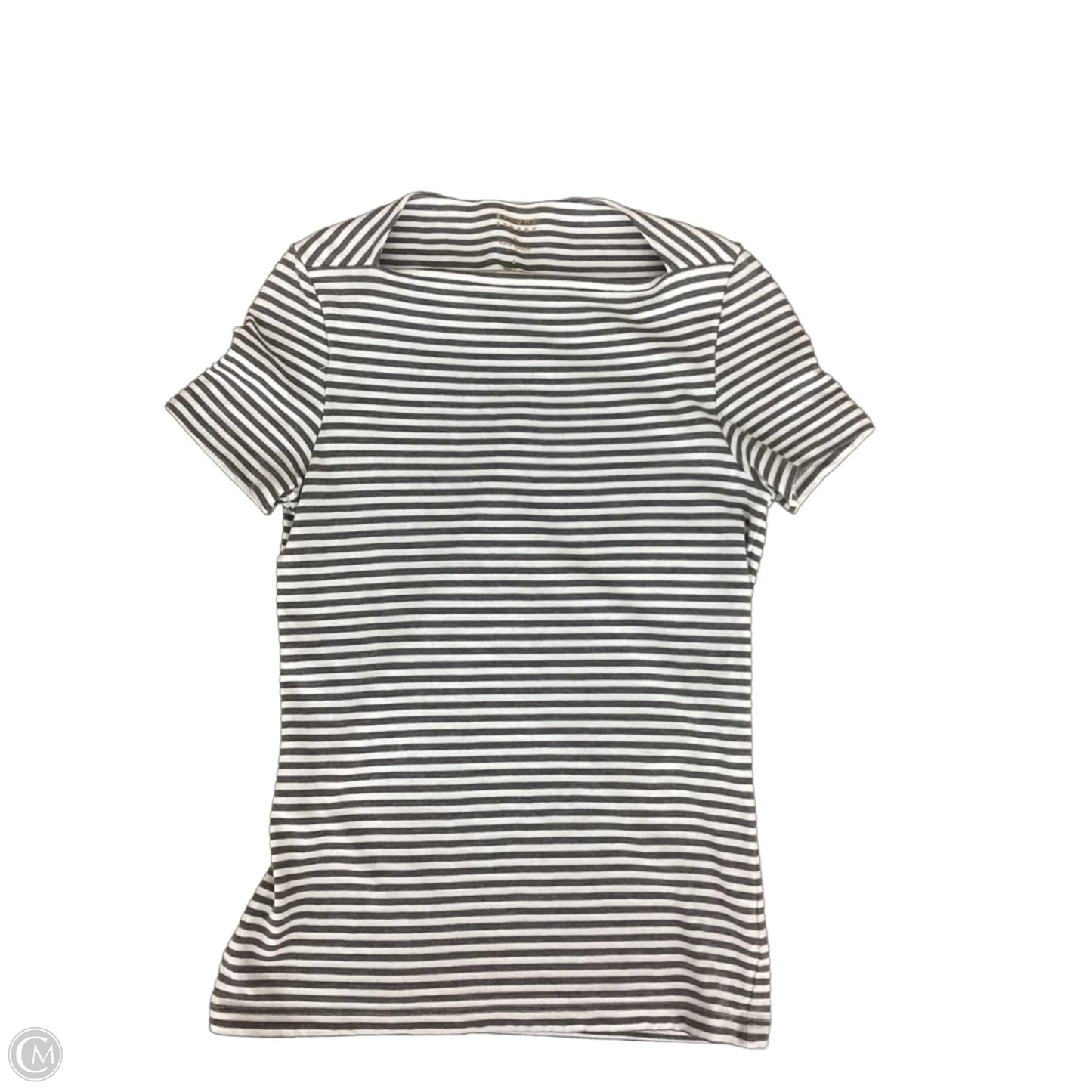 Top Short Sleeve Designer By Kate Spade In Striped Pattern, Size: S
